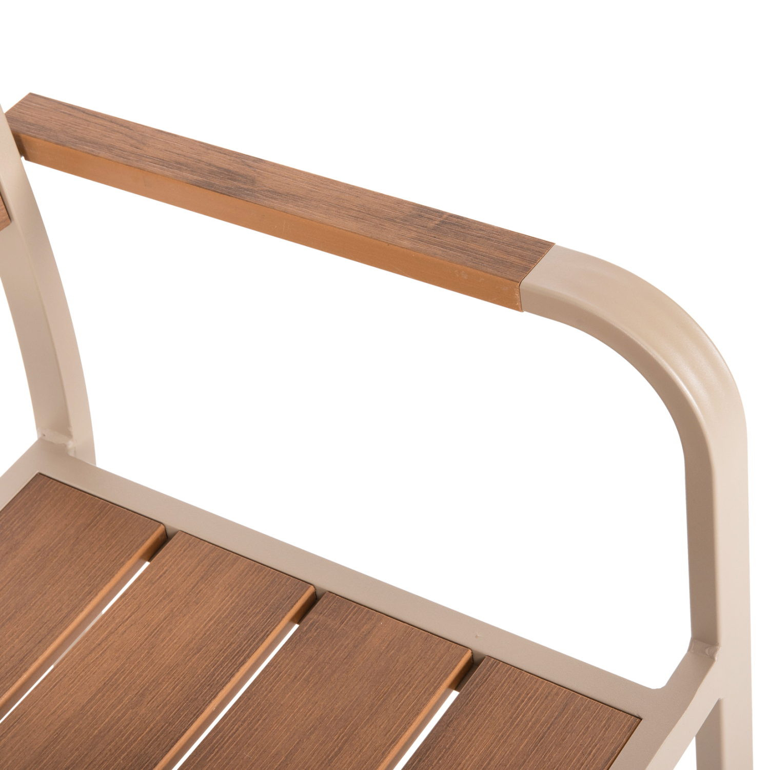 ΠΟΛΥΘΡΟΝΑ ΑΛΟΥΜΙΝΙΟΥ SAGA HM5127.04 ΣΑΜΠΑΝΙ ΜΕ POLYWOOD 55x52x86Yεκ. 8