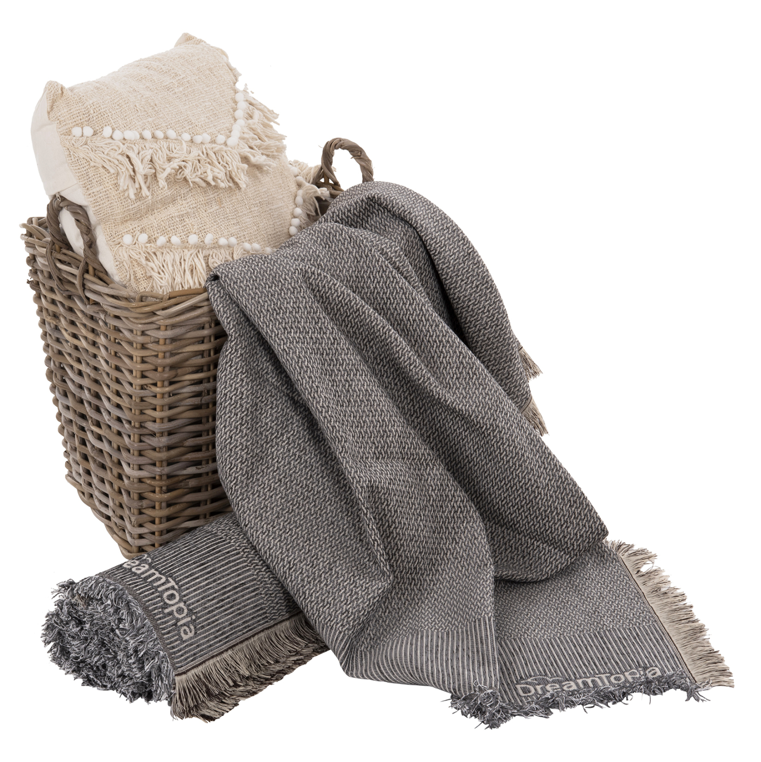 ΡΙΧΤΑΡΙ ME ΚΡΟΣΙΑ DREAMTOPIA HM12164.02 ΣΕ ΣΚΟΥΡΟ ΓΚΡΙ ΧΡΩΜΑ 178X178εκ. 4