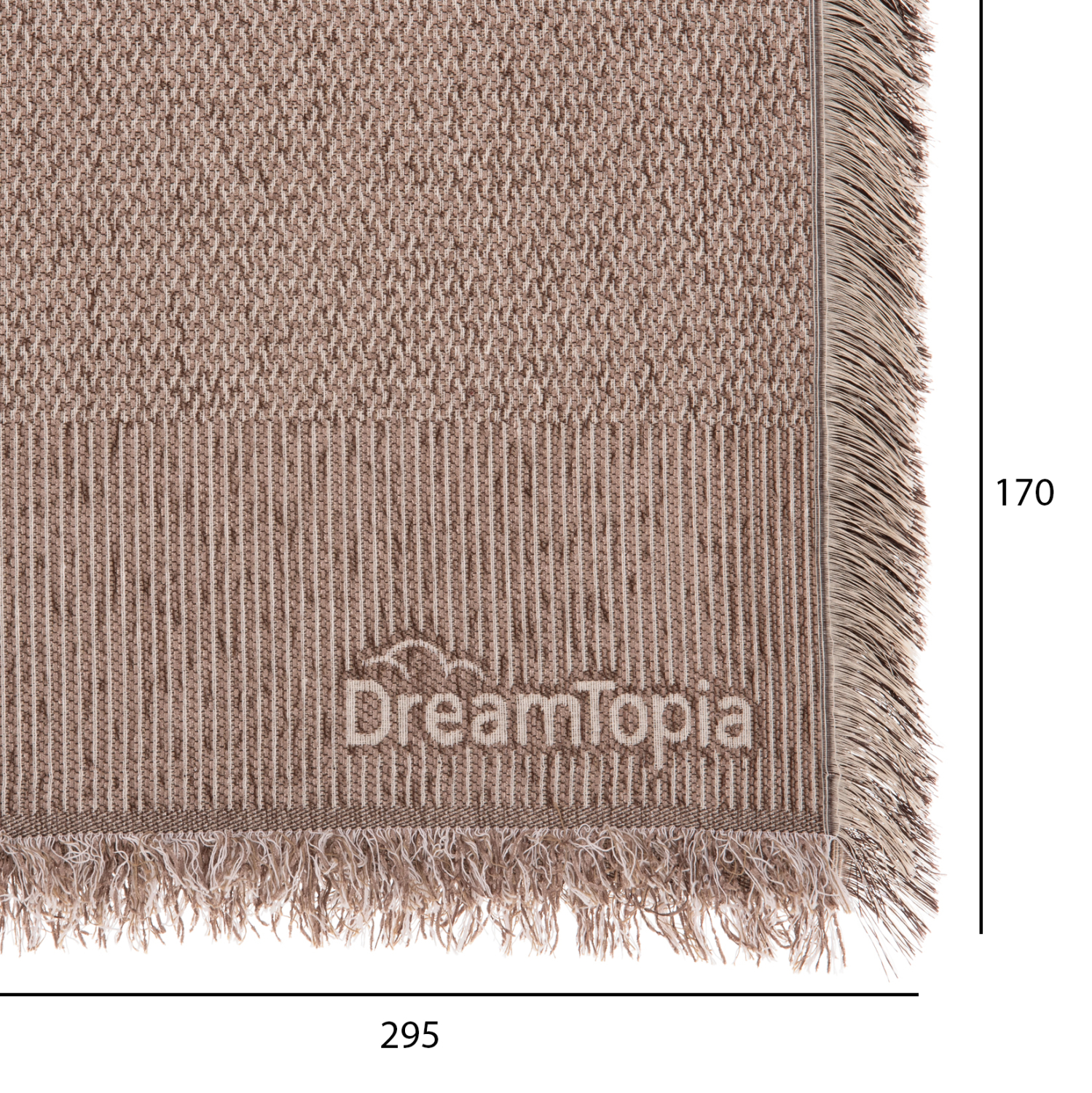 ΡΙΧΤΑΡΙ ME ΚΡΟΣΙΑ DREAMTOPIA HM12165.01 ΣΕ ΑΝΟΙΧΤΟ ΚΑΦΕ ΧΡΩΜΑ 295X170εκ. 2