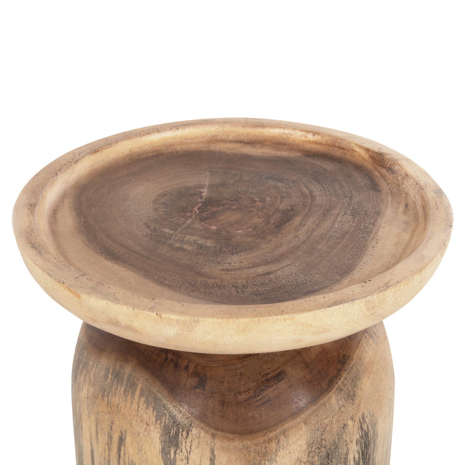 ΤΡΑΠΕΖΙ ΒΟΗΘΗΤΙΚΟ LOKI HM9899 ΜΑΣΙΦ ΞΥΛΟ SUAR ΣΕ ΦΥΣΙΚΟ Φ30x46Υεκ. 4