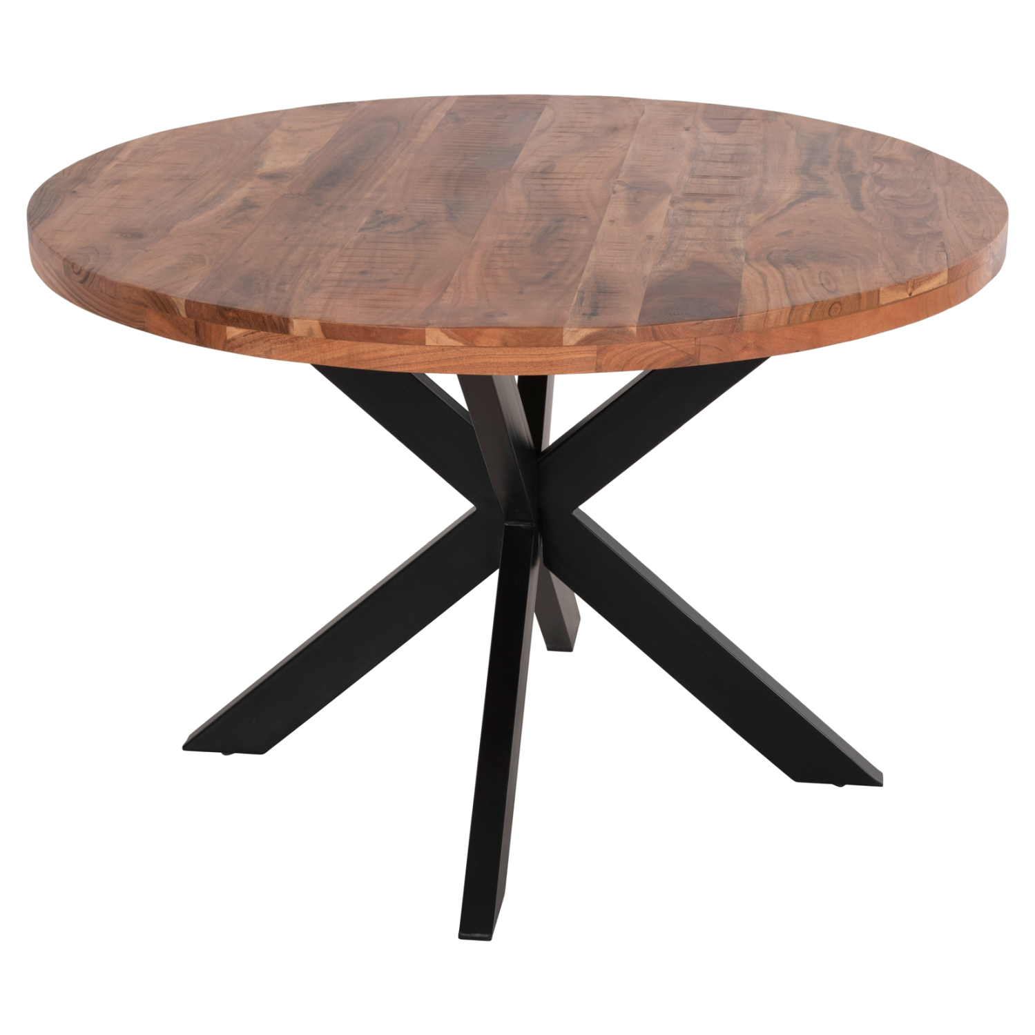 ΤΡΑΠΕΖΙ ΣΤΡΟΓΓΥΛΟ MONTANA SUPERIOR HM9903 4εκ.ΠΑΧΟΣ ΜΑΣΙΦ ΞΥΛΟ ΑΚΑΚΙΑΣ Φ120Χ77Υεκ 1