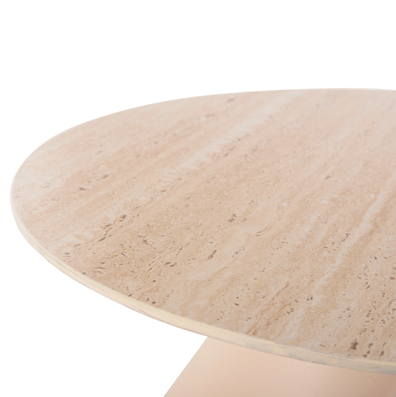 ΒΟΗΘΗΤΙΚΑ ΤΡΑΠΕΖΑΚΙΑ 2ΤΜΧ NANZA HM9927 ΜΕΤΑΛΛΟ ΚΡΕΜ-ΜΠΕΖ ΚΕΡΑΜΙΚΟ TOP Φ50&amp;Φ60 εκ. 4