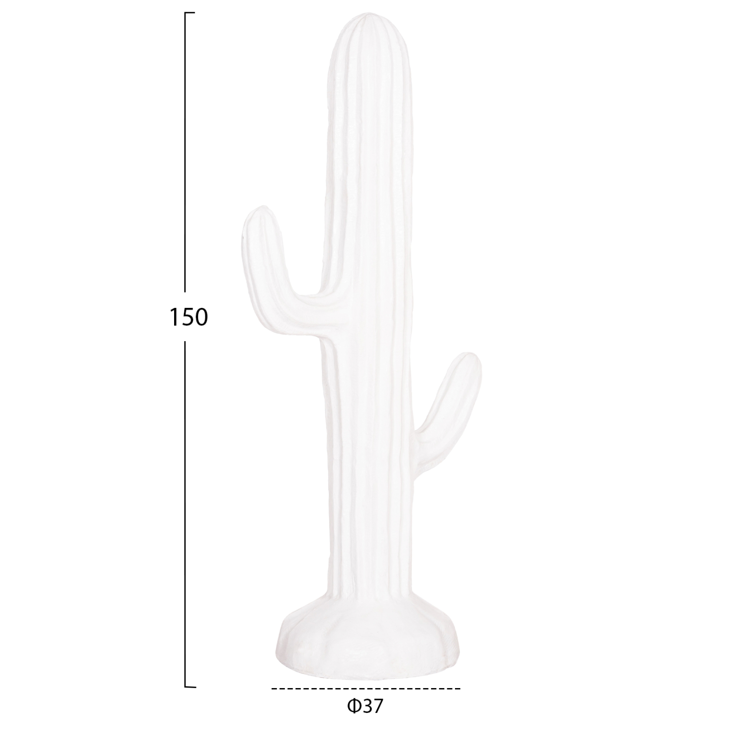 ΔΙΑΚΟΣΜΗΤΙΚΟΣ ΚΑΚΤΟΣ ΔΑΠΕΔΟΥ CACTUS HM4386.02L ΓΥΨΟΣ ΣΕ ΛΕΥΚΟ 63x37x150Υεκ. 2