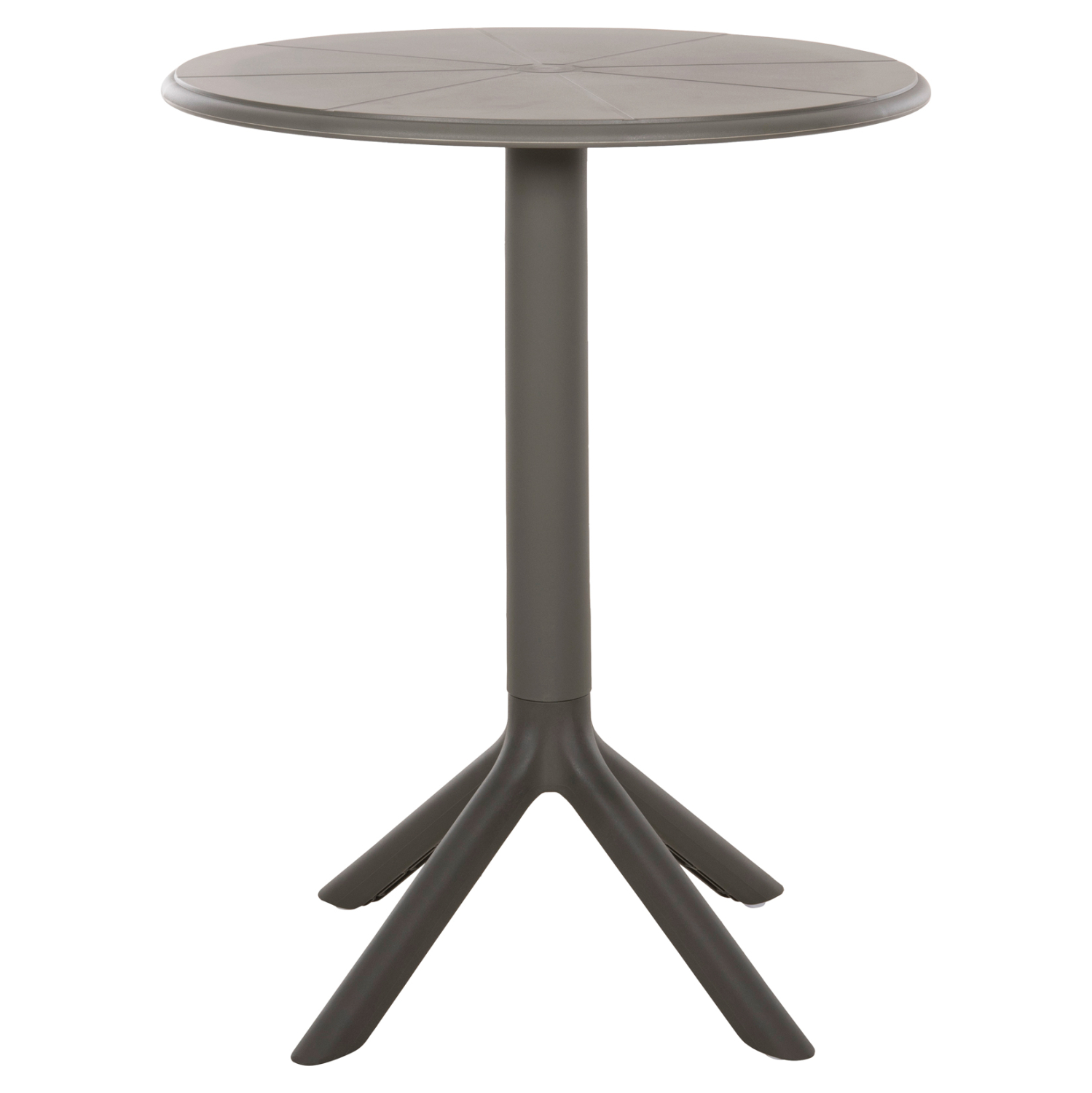ΤΡΑΠΕΖΙ ΠΟΛΥΠΡΟΠΥΛΕΝΙΟΥ ΣΤΡΟΓΓΥΛΟ TERRIN HM6124.15 OLIVE GREEN Φ60x75Υεκ. 3