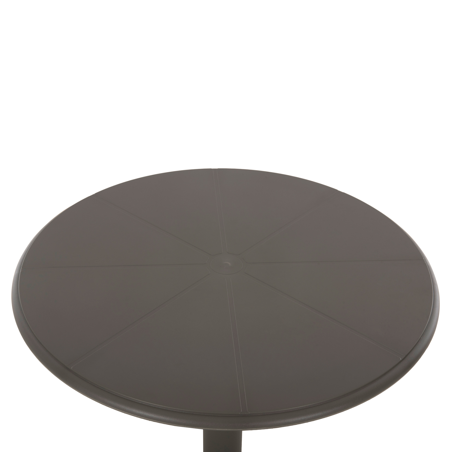 ΤΡΑΠΕΖΙ ΠΟΛΥΠΡΟΠΥΛΕΝΙΟΥ ΣΤΡΟΓΓΥΛΟ TERRIN HM6124.15 OLIVE GREEN Φ60x75Υεκ. 4