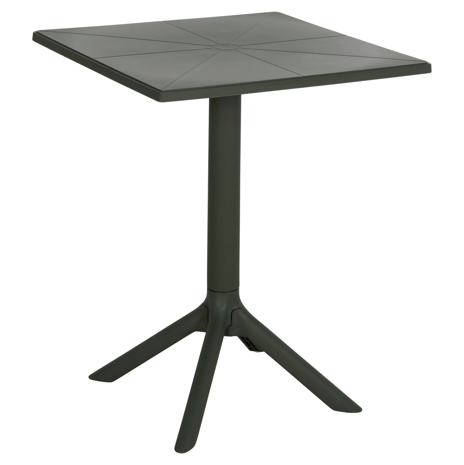 ΤΡΑΠΕΖΙ ΠΟΛΥΠΡΟΠΥΛΕΝΙΟΥ ΤΕΤΡΑΓΩΝΟ TERRIN HM6125.15 DARK OLIVE 60x60x75Υεκ. 1