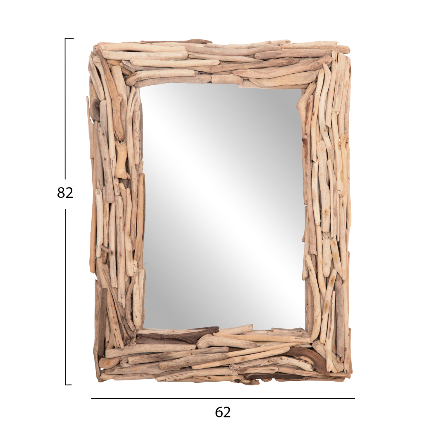 ΚΑΘΡΕΠΤΗΣ ΤΟΙΧΟΥ TWIGS HM4440 DRIFTWOOD ΣΕ ΦΥΣΙΚΟ ΧΡΩΜΑ 62x10x82Υεκ. 2