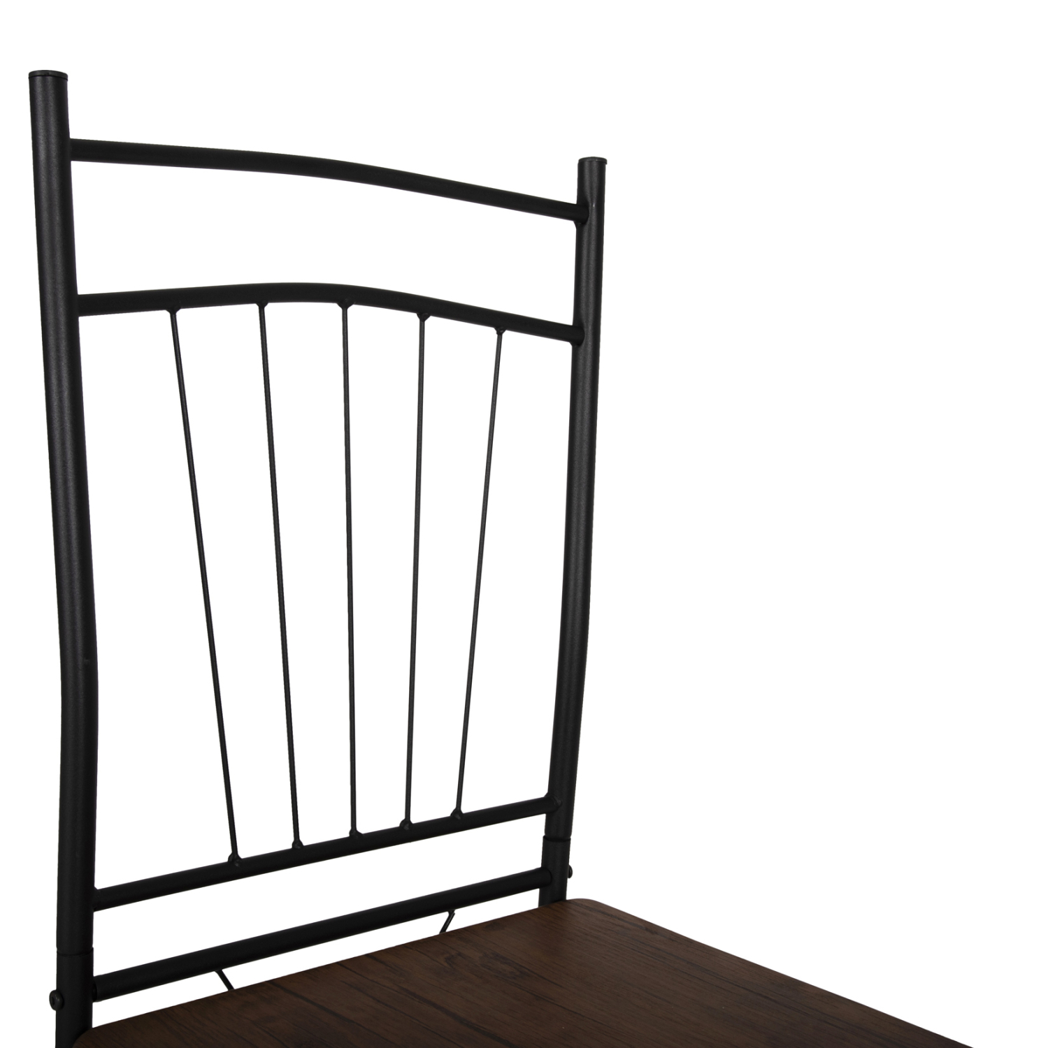 ΣΕΤ ΤΡΑΠΕΖΑΡΙΑΣ 5ΤΜΧ PEARY HM9416.11 ΜΕΤΑΛΛΟ ΜΑΥΡΟ-MDF ΚΑΡΥΔΙ 110x60x74Yεκ. 10