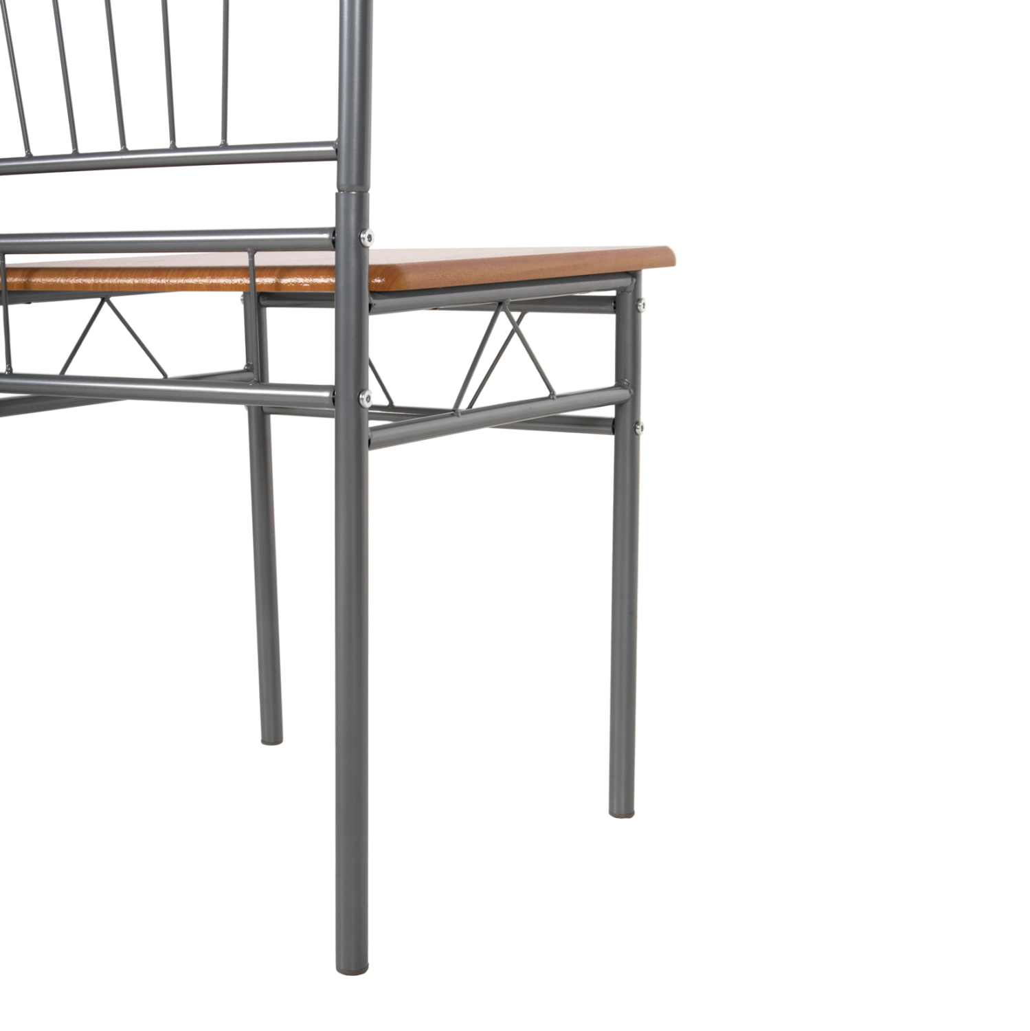 ΣΕΤ ΤΡΑΠΕΖΑΡΙΑΣ 5ΤΜΧ PEARY HM9416.12 ΜΕΤΑΛΛΟ ΑΣΗΜΙ-MDF ΣΟΝΑΜΑ 110x60x74Yεκ. 7
