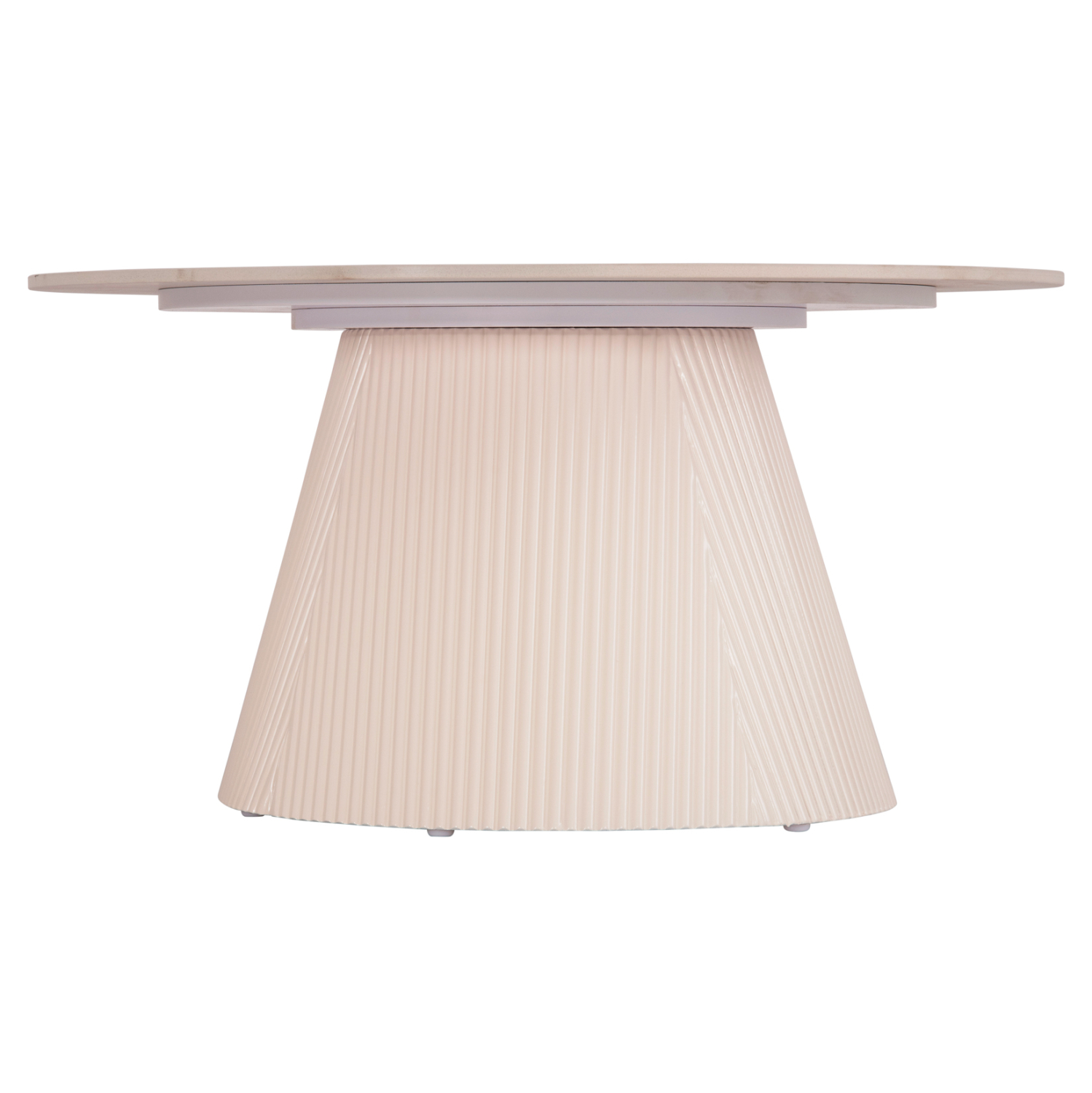 ΤΡΑΠΕΖΙ ΣΑΛΟΝΙΟΥ DUNCAN HM18022.02 ΚΕΡΑΜΙΚΟ TOP-MDF ΒΑΣΗ-ΚΡΕΜ ΛΕΥΚΟ Φ80x41Υεκ. 3