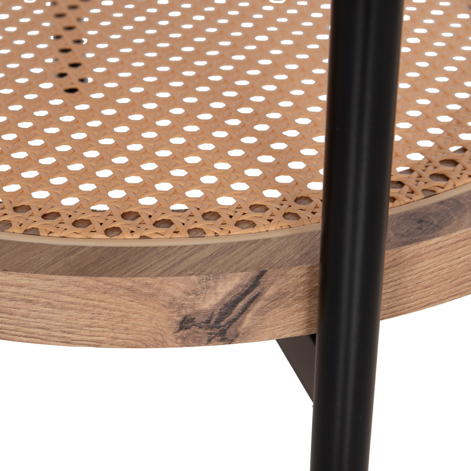 ΒΟΗΘΗΤΙΚΟ ΤΡΑΠΕΖΙ SEITZ HM18031 ΓΥΑΛΙ TOP-ΜΕΤΑΛΛΟ-RATTAN ΣΕ ΦΥΣΙΚΟ Φ50x56Υεκ. 7