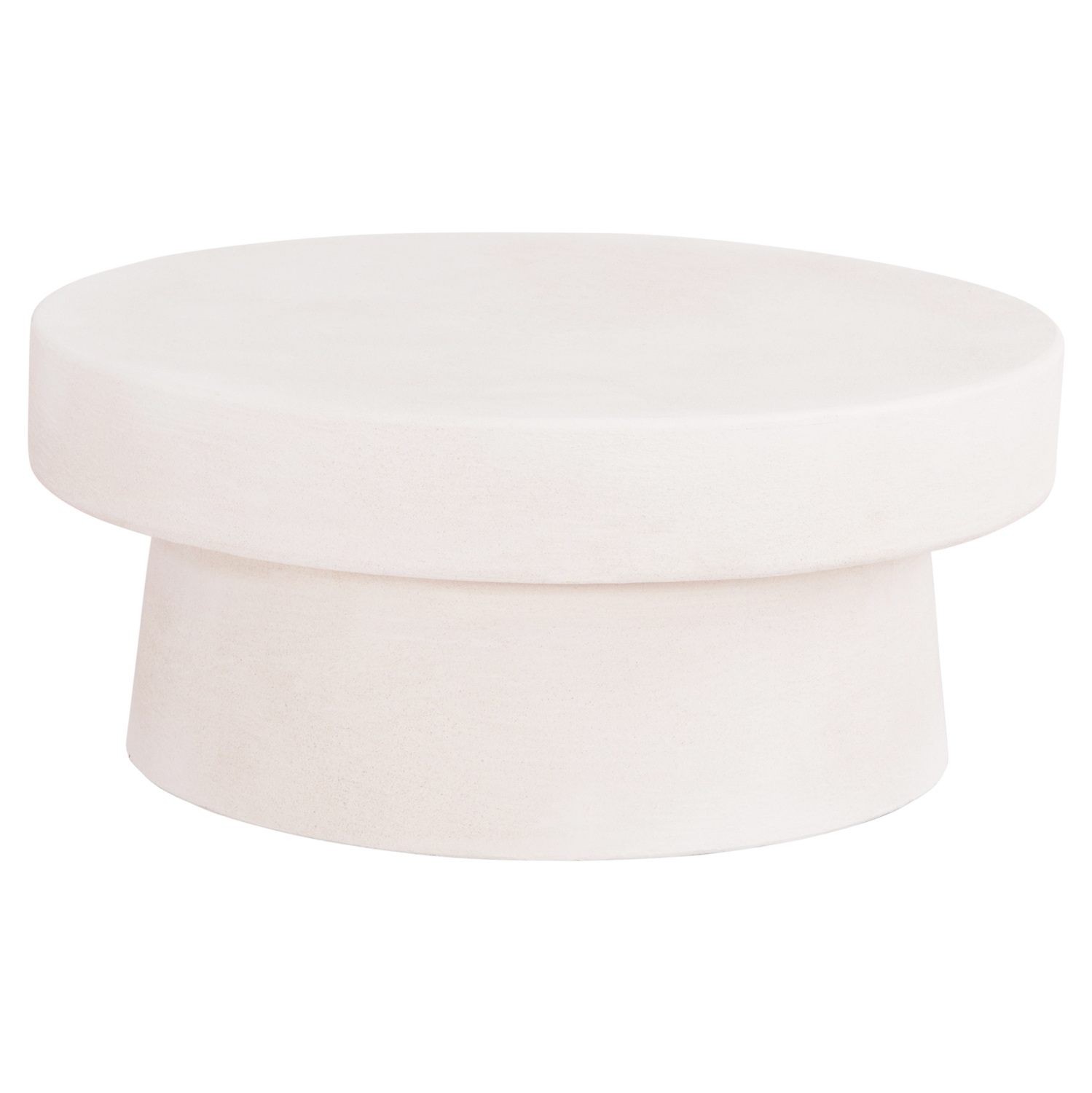 ΤΡΑΠΕΖΙ ΣΑΛΟΝΙΟΥ ΣΤΡΟΓΓΥΛΟ ΣΕΙΡΑ SANTORINI HM18050 MDF ΣΕ ΥΠΟΛΕΥΚΟ ΧΡΩΜΑ Φ80x35Υεκ. 1