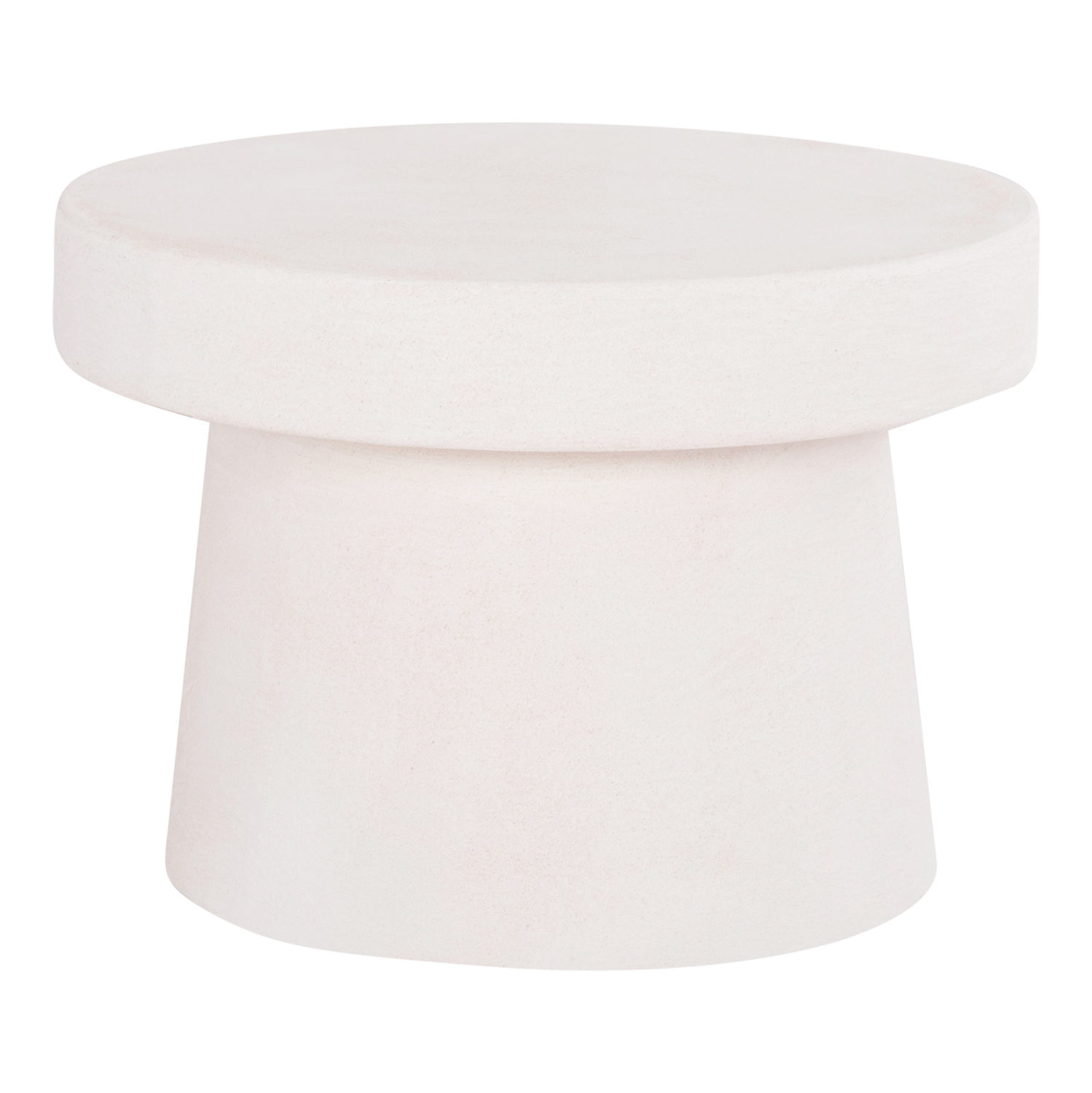 ΤΡΑΠΕΖΙ ΣΑΛΟΝΙΟΥ ΣΤΡΟΓΓΥΛΟ ΣΕΙΡΑ SANTORINI HM18051 MDF ΣΕ ΥΠΟΛΕΥΚΟ ΧΡΩΜΑ Φ60x42,5Υεκ. 1