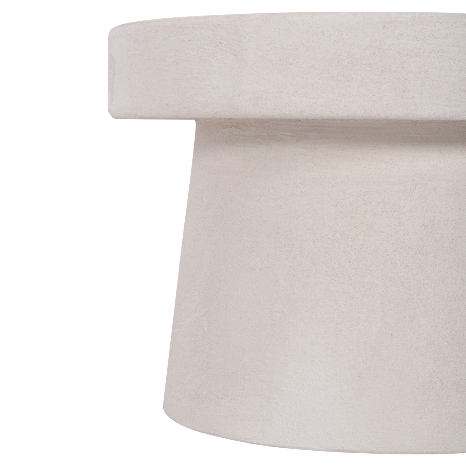 ΤΡΑΠΕΖΙ ΣΑΛΟΝΙΟΥ ΣΤΡΟΓΓΥΛΟ ΣΕΙΡΑ SANTORINI HM18051 MDF ΣΕ ΥΠΟΛΕΥΚΟ ΧΡΩΜΑ Φ60x42,5Υεκ. 7