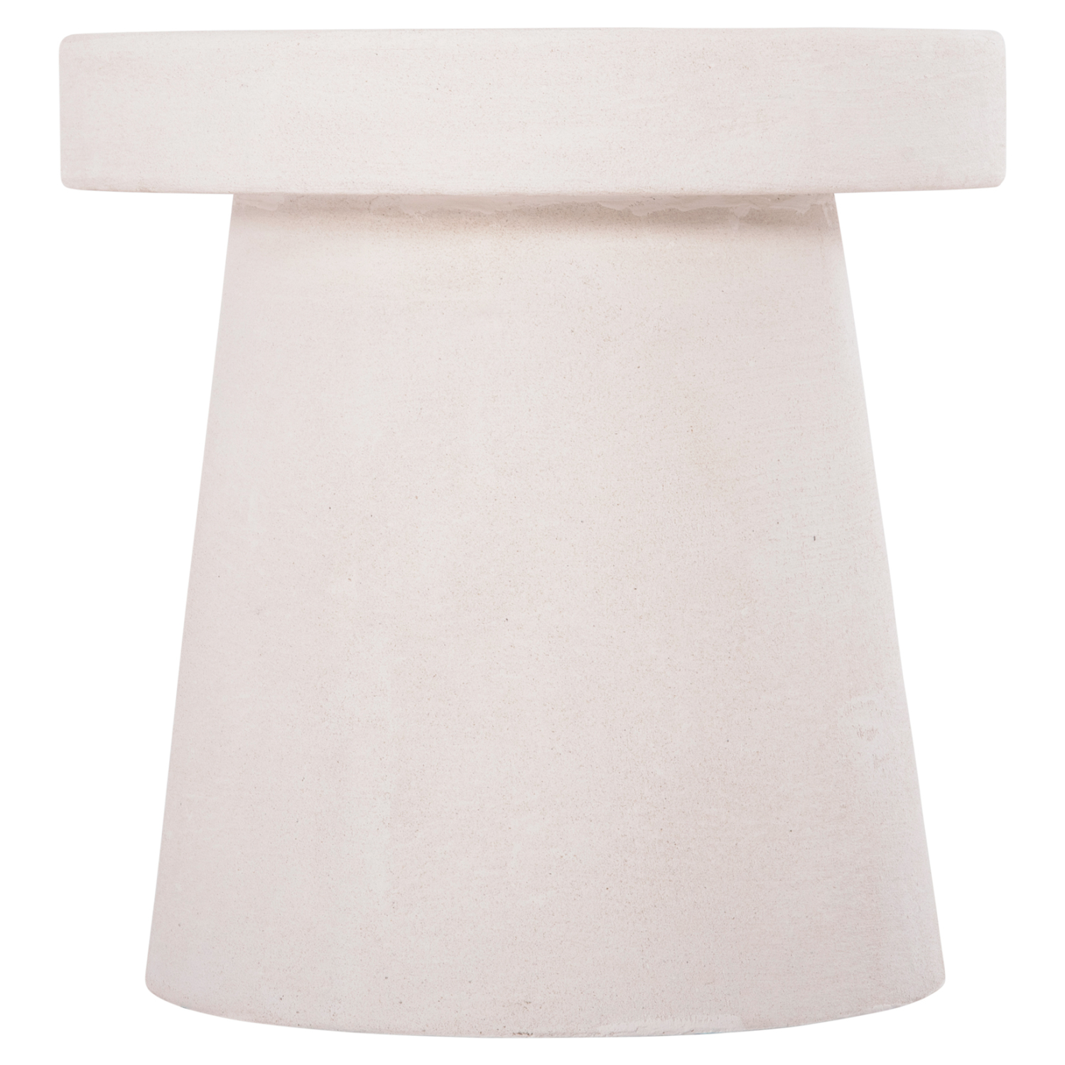 ΤΡΑΠΕΖΙ ΣΑΛΟΝΙΟΥ ΣΤΡΟΓΓΥΛΟ ΣΕΙΡΑ SANTORINI HM18052 MDF ΣΕ ΥΠΟΛΕΥΚΟ ΧΡΩΜΑ Φ48x49Υεκ. 3