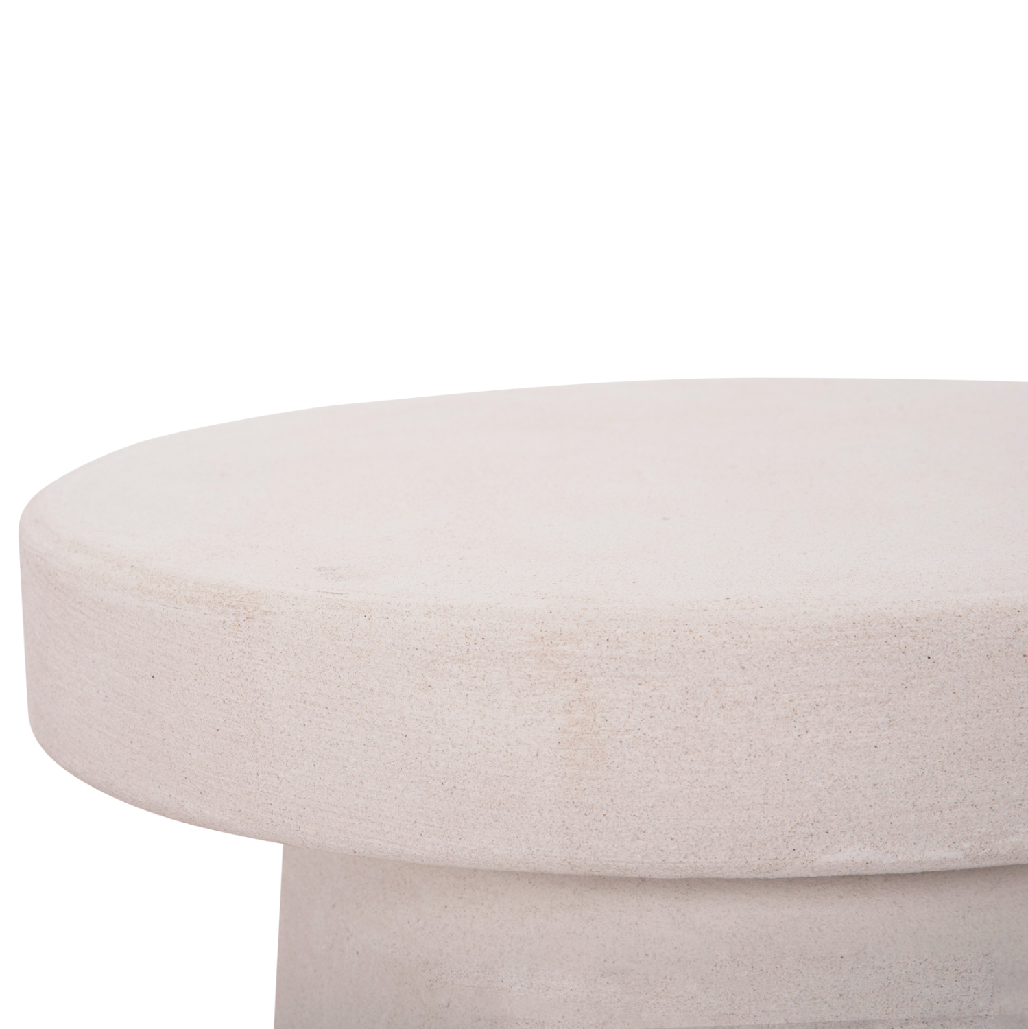 ΤΡΑΠΕΖΙ ΣΑΛΟΝΙΟΥ ΣΤΡΟΓΓΥΛΟ ΣΕΙΡΑ SANTORINI HM18052 MDF ΣΕ ΥΠΟΛΕΥΚΟ ΧΡΩΜΑ Φ48x49Υεκ. 5