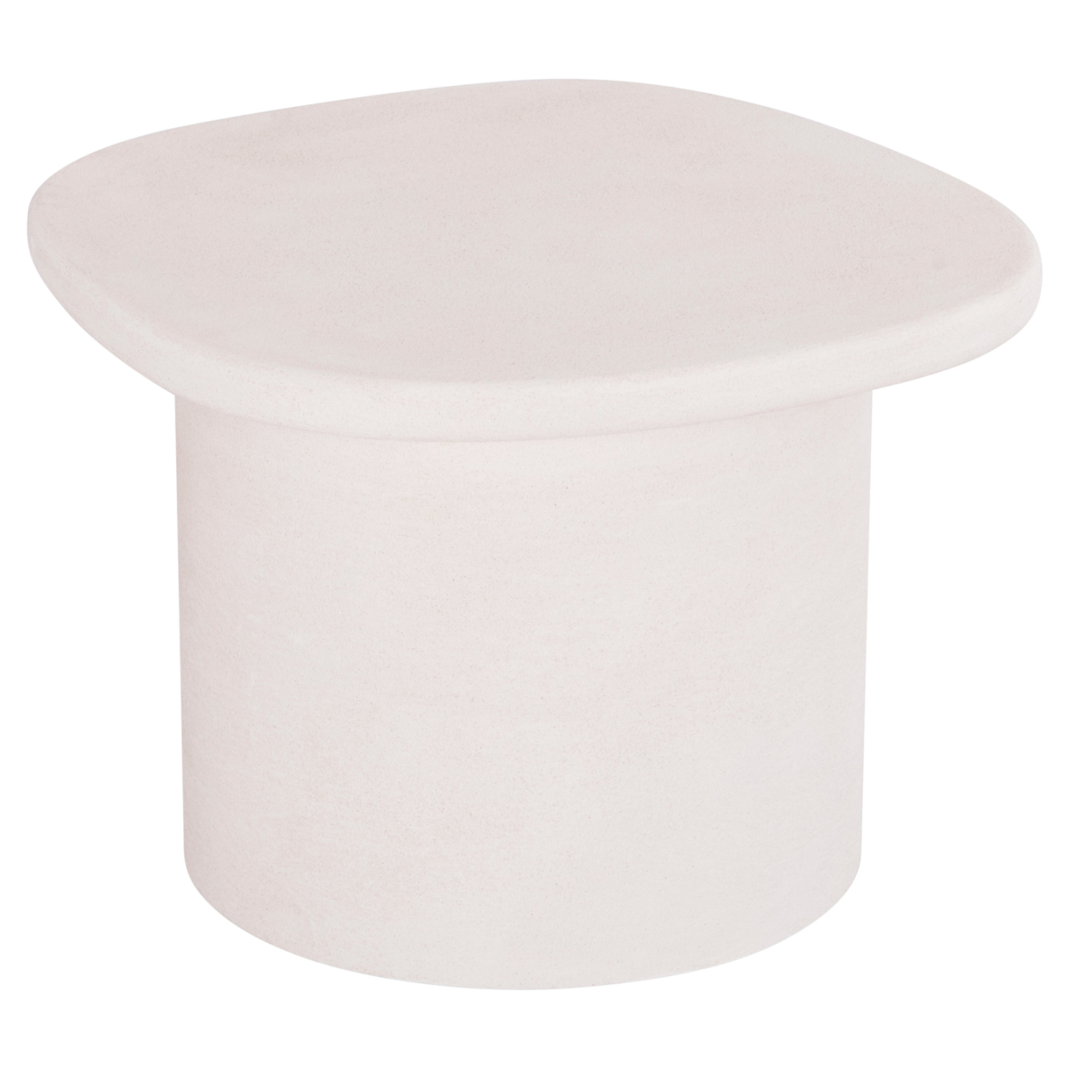 ΤΡΑΠΕΖΙ ΣΑΛΟΝΙΟΥ ΟΒΑΛ ΣΕΙΡΑ SANTORINI HM18054 MDF ΣΕ ΥΠΟΛΕΥΚΟ ΧΡΩΜΑ 54x54,5x40Υεκ 1