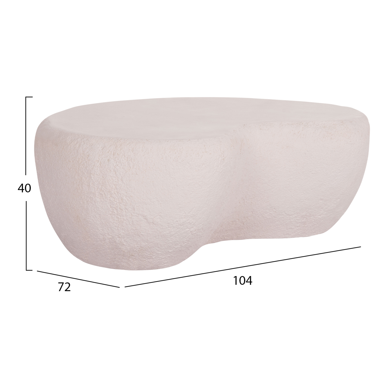 ΤΡΑΠΕΖΙ ΣΑΛΟΝΙΟΥ GERSON HM18151.02S FIBER CEMENT ΣΕ ΛΕΥΚΟ--104x72x40Υεκ. 2