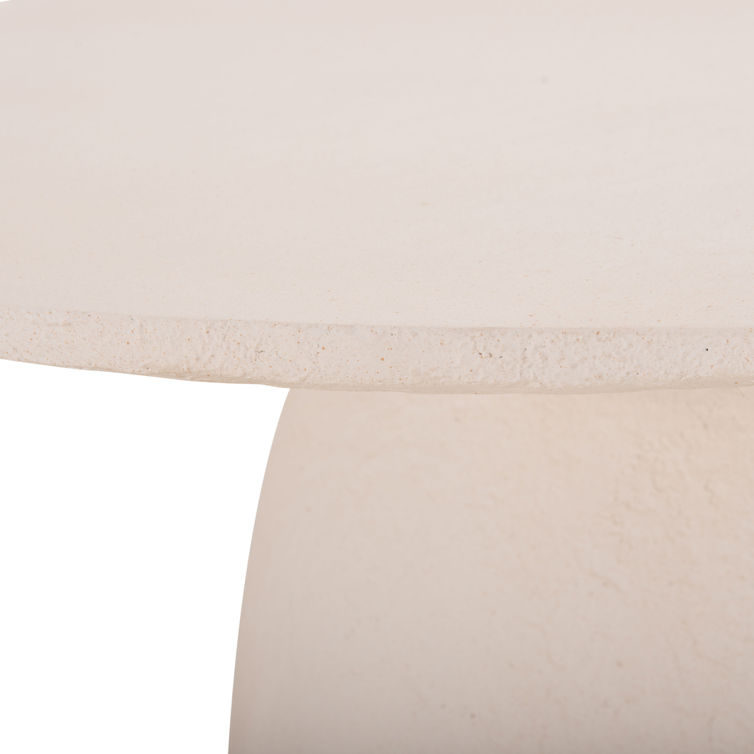 ΤΡΑΠΕΖΙ ΤΡΑΠΕΖΑΡΙΑΣ ΣΤΡΟΓΓΥΛΟ SEPPO HM18154.02 FIBER CEMENT ΛΕΥΚΟ--Φ119,5x75,5Υεκ. 10