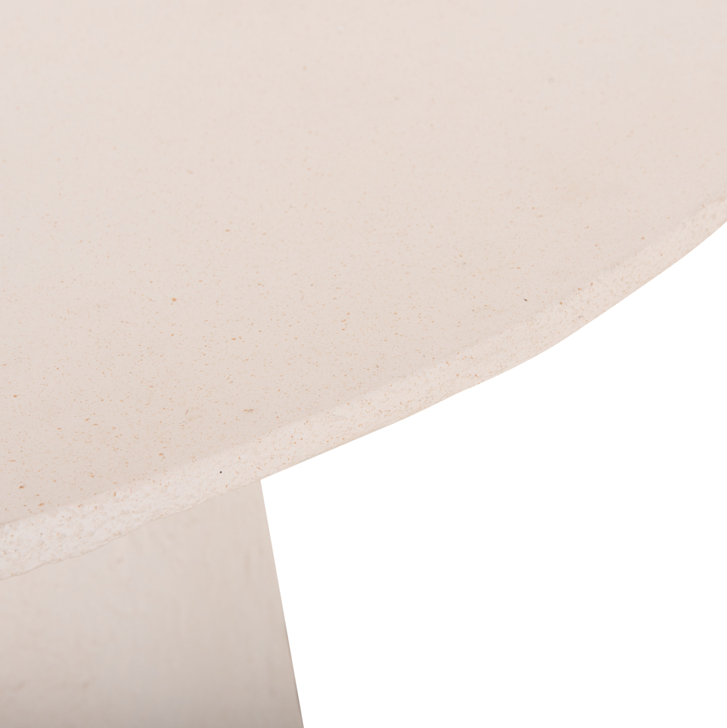 ΤΡΑΠΕΖΙ ΤΡΑΠΕΖΑΡΙΑΣ ΣΤΡΟΓΓΥΛΟ SEPPO HM18154.02 FIBER CEMENT ΛΕΥΚΟ--Φ119,5x75,5Υεκ. 9