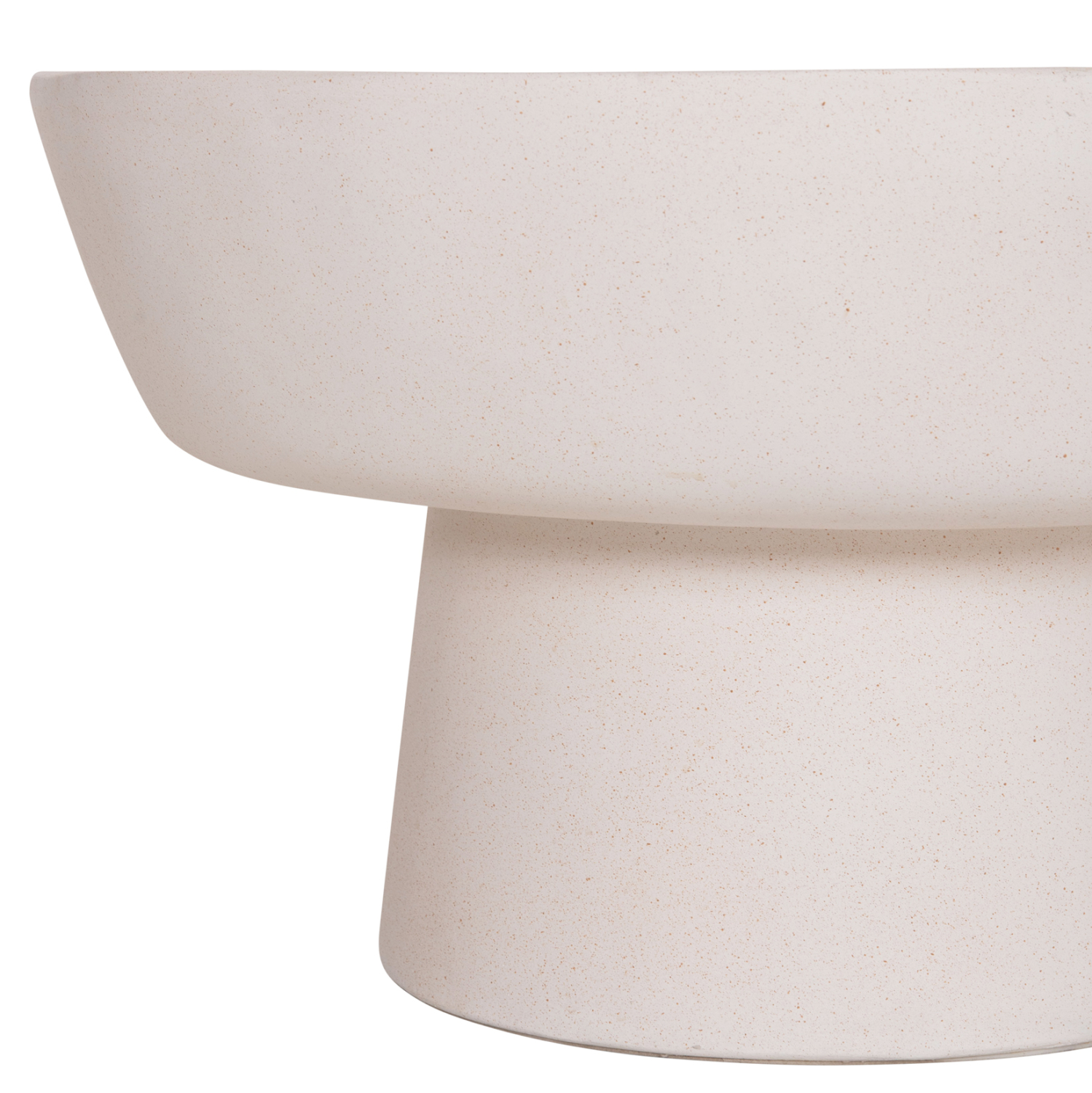 ΤΡΑΠΕΖΙ ΣΑΛΟΝΙΟΥ PIRSON HM18155.02 FIBER CEMENT ΣΕ ΛΕΥΚΟ--Φ60x36Υεκ. 9