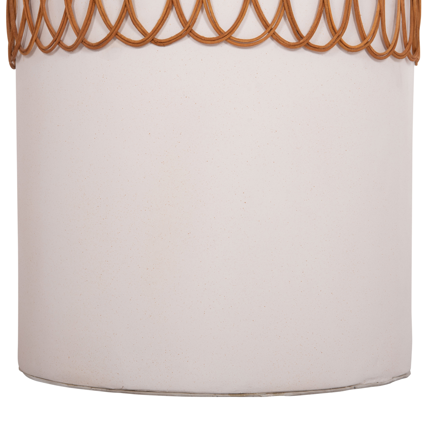 ΒΟΗΘΗΤΙΚΟ ΤΡΑΠΕΖΙ PRILEP HM18159.02 FIBER CEMENT ΛΕΥΚΟ &amp; RATTAN--Φ60x76,5Υεκ 6