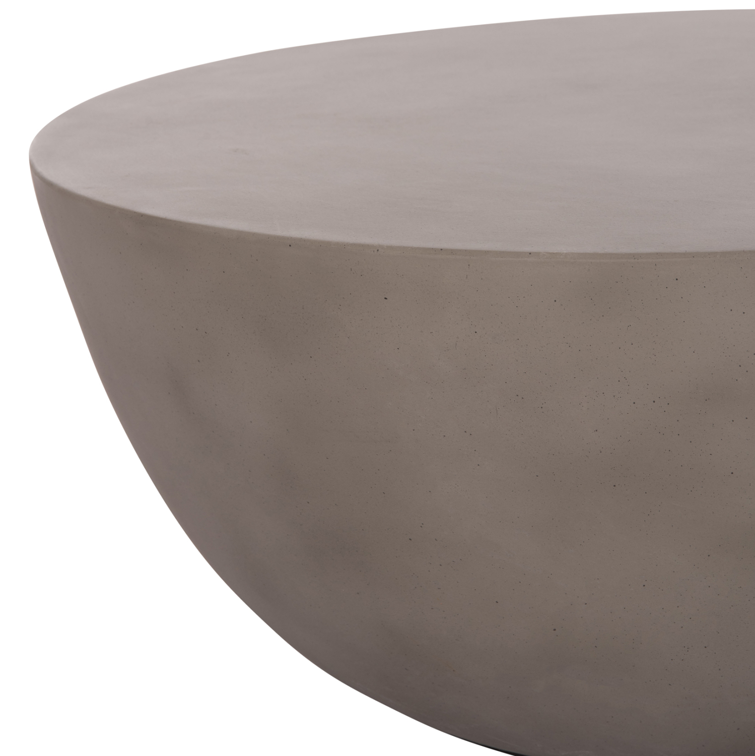 ΤΡΑΠΕΖΙ ΣΑΛΟΝΙΟΥ ΣΤΡΟΓΓΥΛΟ ALLAN HM18162.03 FIBER CEMENT ΣΕ ΓΚΡΙ--Φ92x49Υεκ. 4