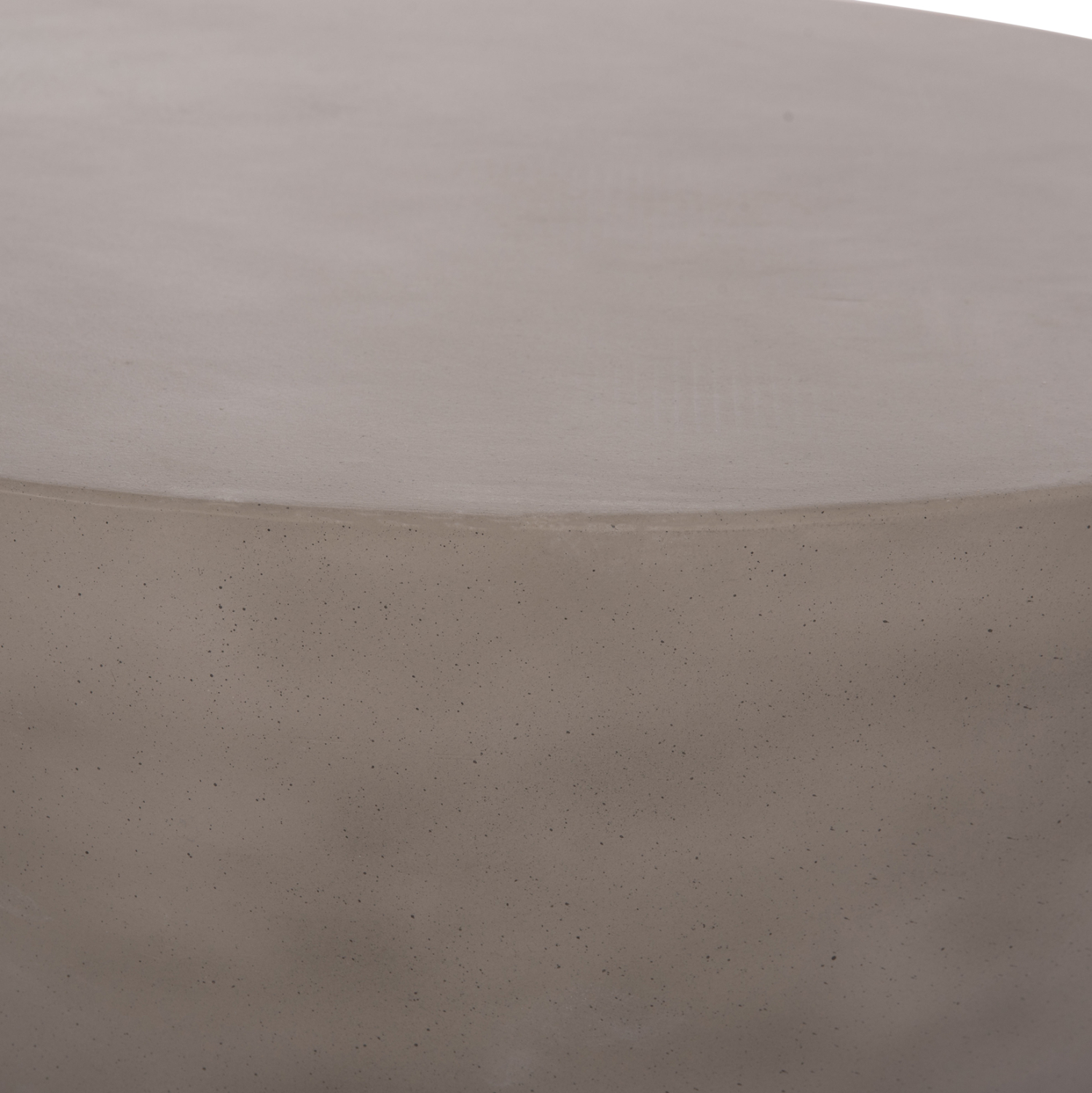 ΤΡΑΠΕΖΙ ΣΑΛΟΝΙΟΥ ΣΤΡΟΓΓΥΛΟ ALLAN HM18162.03 FIBER CEMENT ΣΕ ΓΚΡΙ--Φ92x49Υεκ. 5