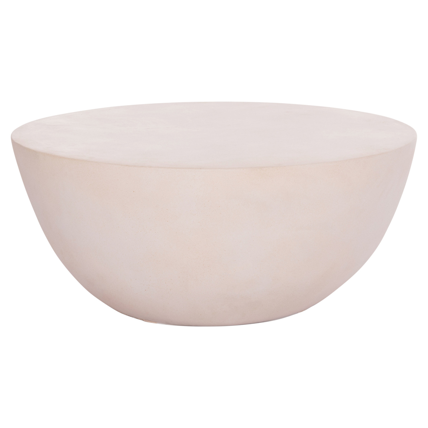 ΤΡΑΠΕΖΙ ΣΑΛΟΝΙΟΥ ΣΤΡΟΓΓΥΛΟ ALLAN HM18162.02 FIBER CEMENT ΣΕ ΑΝΟΙΧΤΟ ΜΠΕΖ--Φ92x49Υεκ. 1