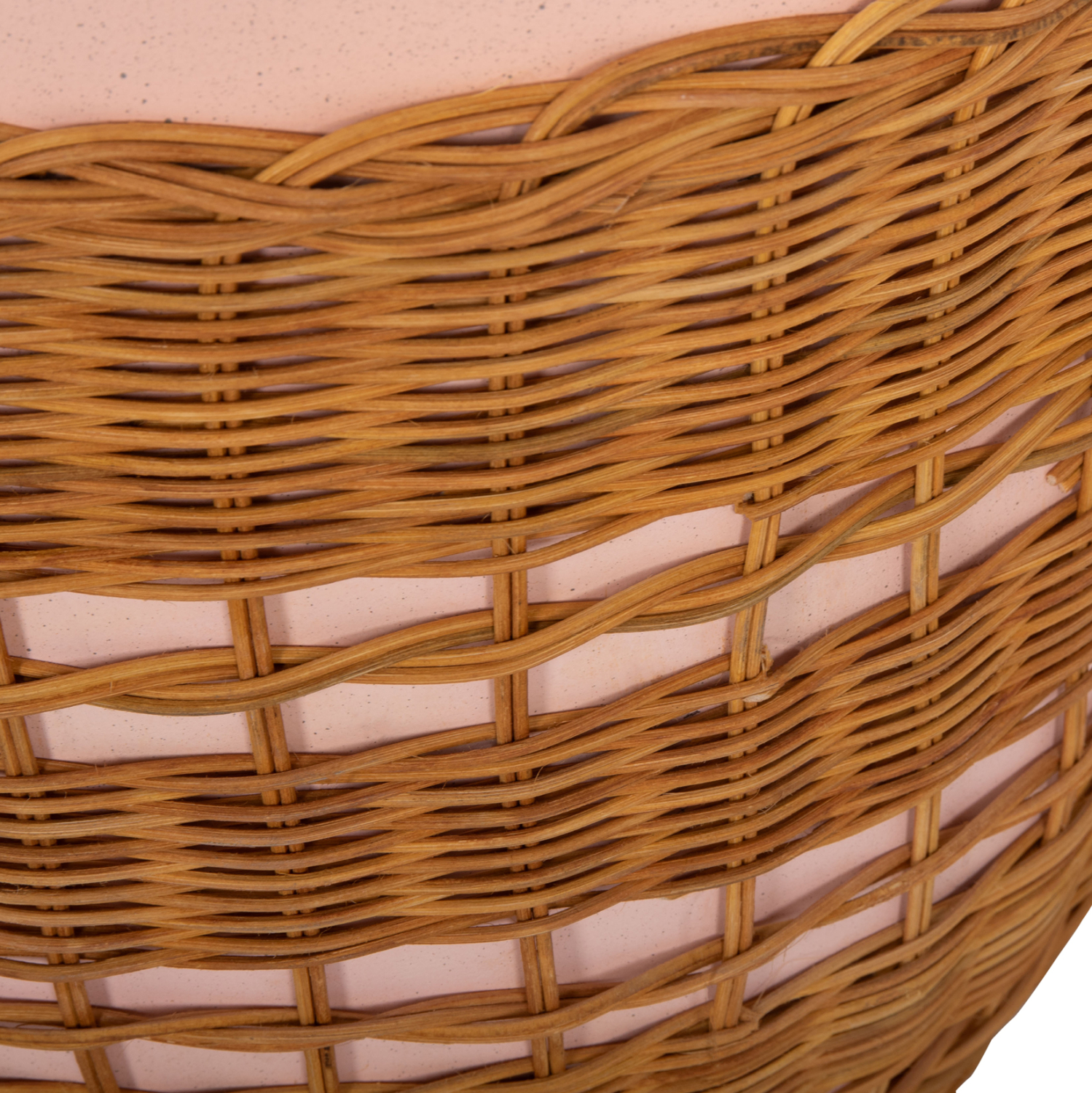 ΒΟΗΘΗΤΙΚΟ ΤΡΑΠΕΖΙ VILHENA HM18166 FIBER CEMENT ΡΟΖ-RATTAN ΦΥΣΙΚΟ Φ44.5x45Υεκ. 10