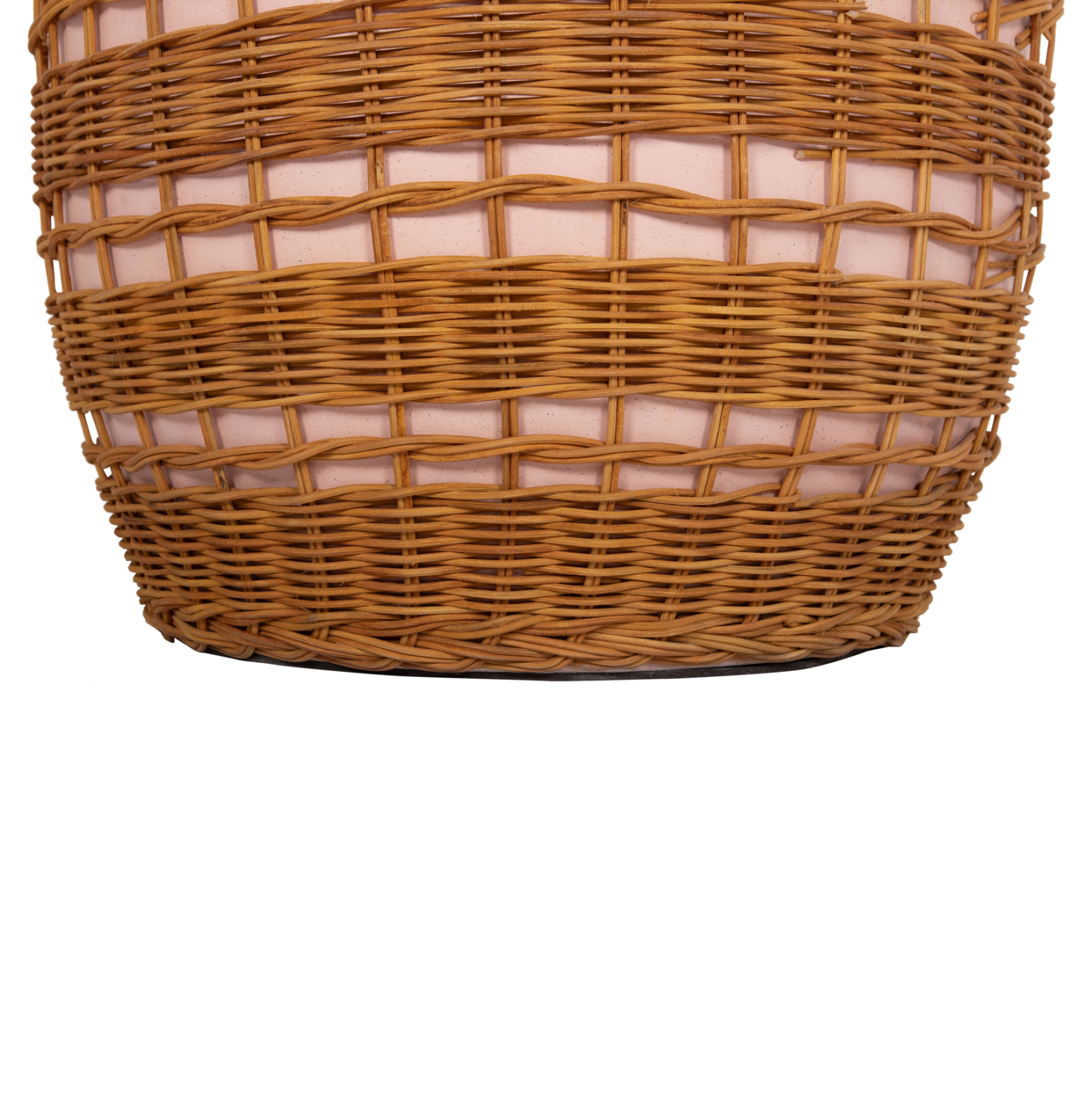 ΒΟΗΘΗΤΙΚΟ ΤΡΑΠΕΖΙ VILHENA HM18166 FIBER CEMENT ΡΟΖ-RATTAN ΦΥΣΙΚΟ Φ44.5x45Υεκ. 5