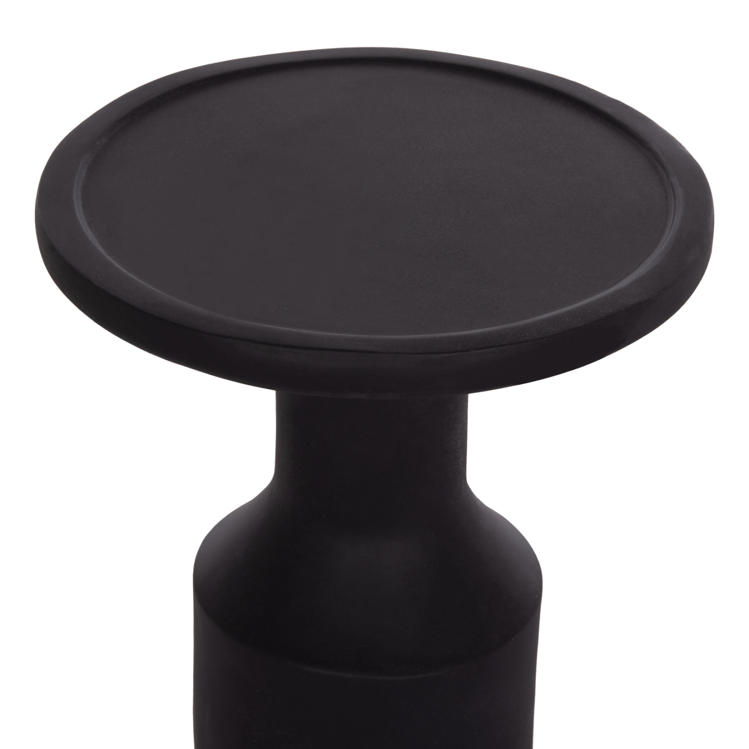 ΒΟΗΘΗΤΙΚΟ ΤΡΑΠΕΖΙ TRED(T) HM18169.01 FIBER CEMENT ΜΑΥΡΟ-ΦΥΣΙΚΟ RATTAN--Φ40x61Υεκ. 5