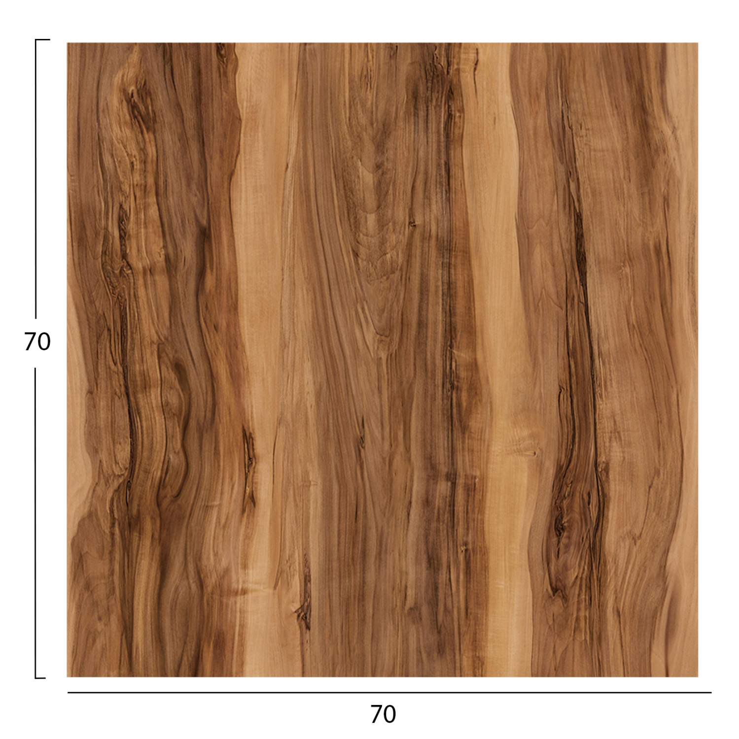 ΕΠΙΦΑΝΕΙΑ ΤΡΑΠΕΖΙΟΥ ΤΕΤΡΑΓΩΝΗ HPL HM5838.30 INDIAN SHEESHAM 70x70εκ 2