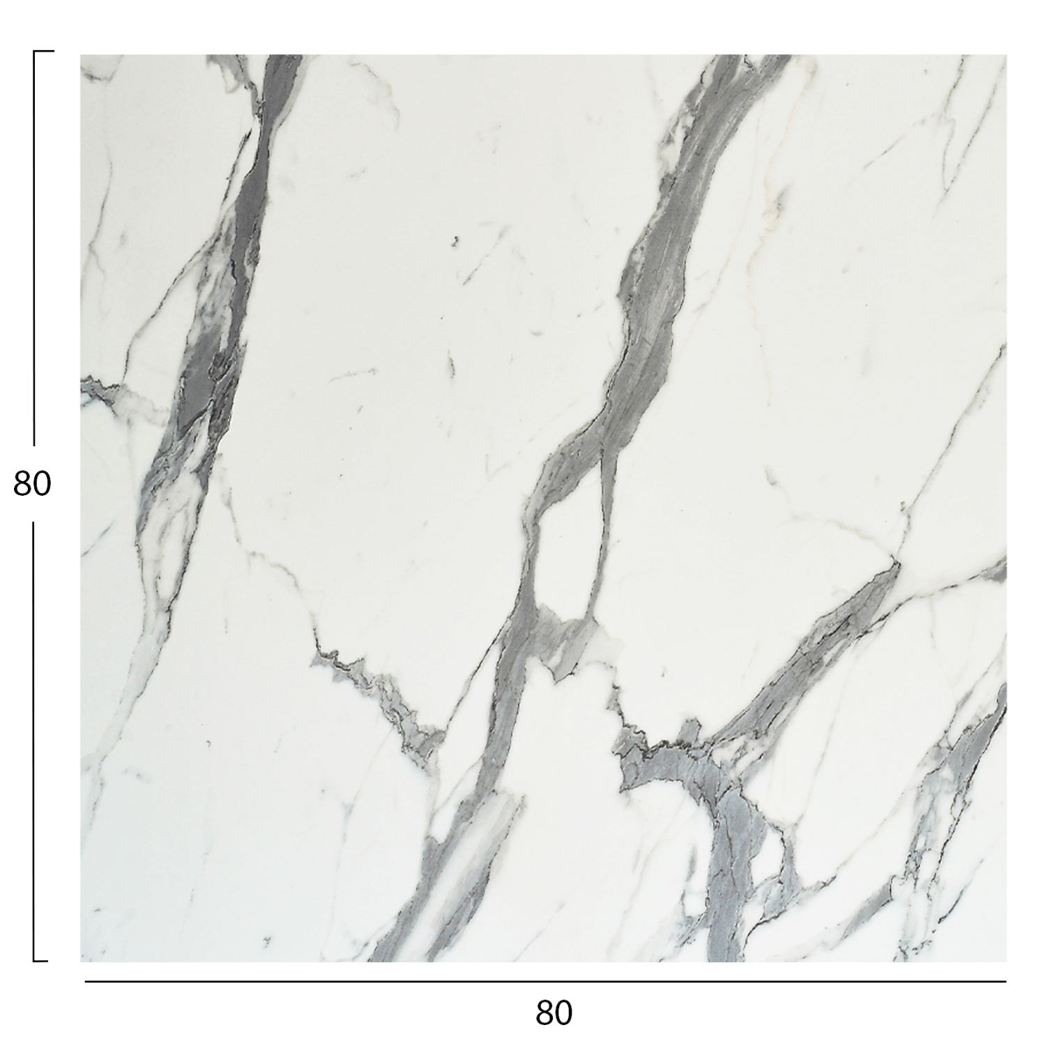 ΕΠΙΦΑΝΕΙΑ ΤΡΑΠΕΖΙΟΥ ΤΕΤΡΑΓΩΝΗ HPL HM5839.31 WHITE MARBLE 80x80εκ 2