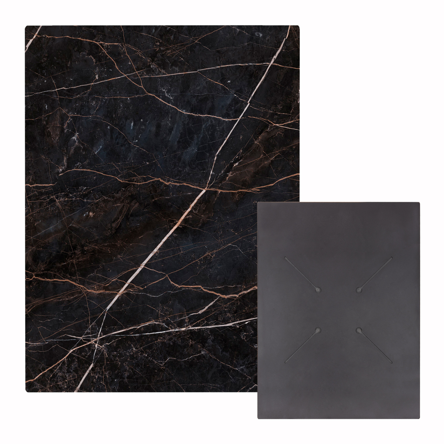 ΕΠΙΦΑΝΕΙΑ ΤΡΑΠΕΖΙΟΥ HPL ΟΡΘΟΓΩΝΙΑ HM6350.34 BLACK MARBLE 60x80εκ. 1