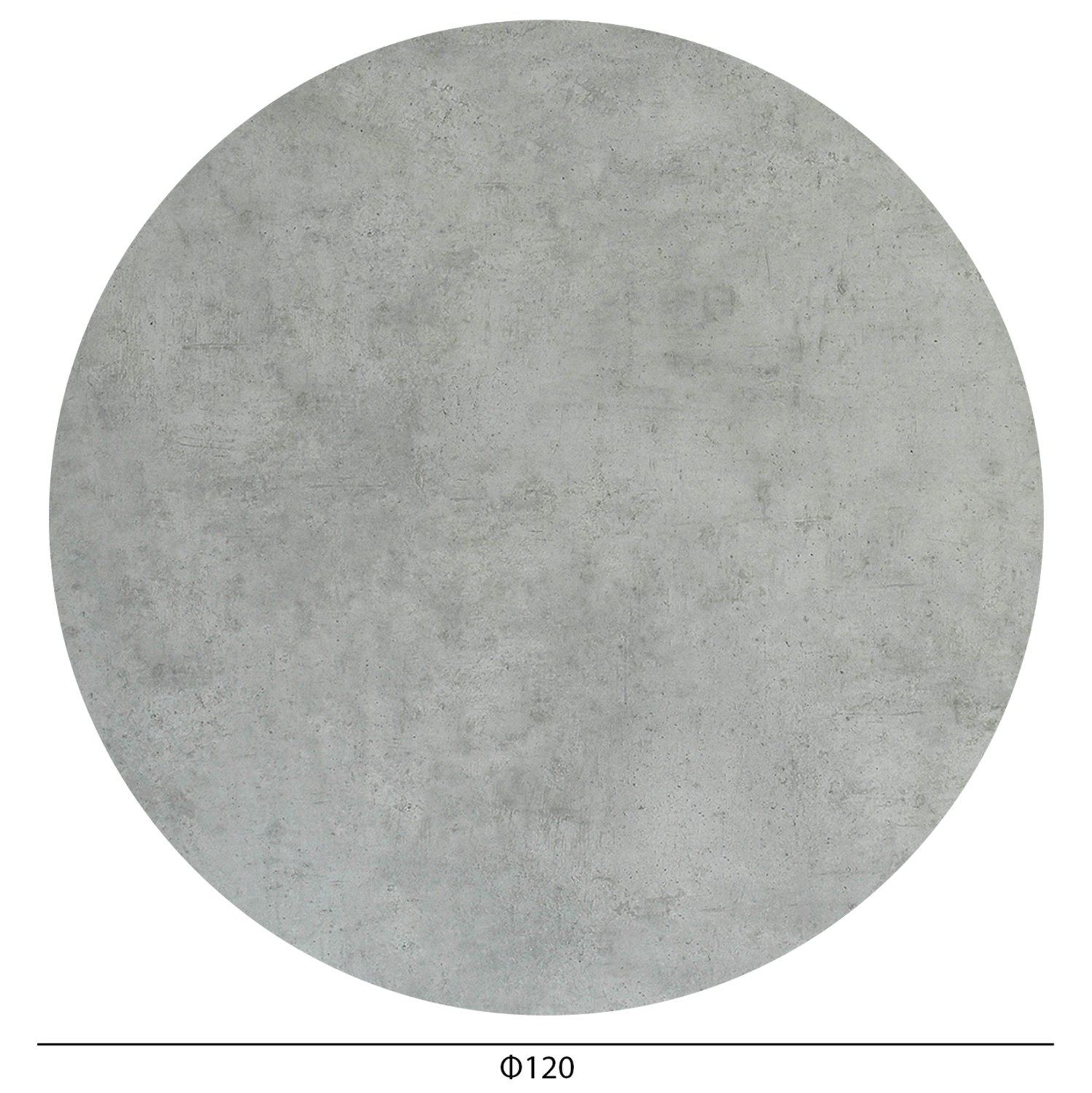 ΕΠΙΦΑΝΕΙΑ ΤΡΑΠΕΖΙΟΥ HPL ΣΤΡΟΓΓΥΛΗ HM6351.32 CEMENT Φ120εκ. 2