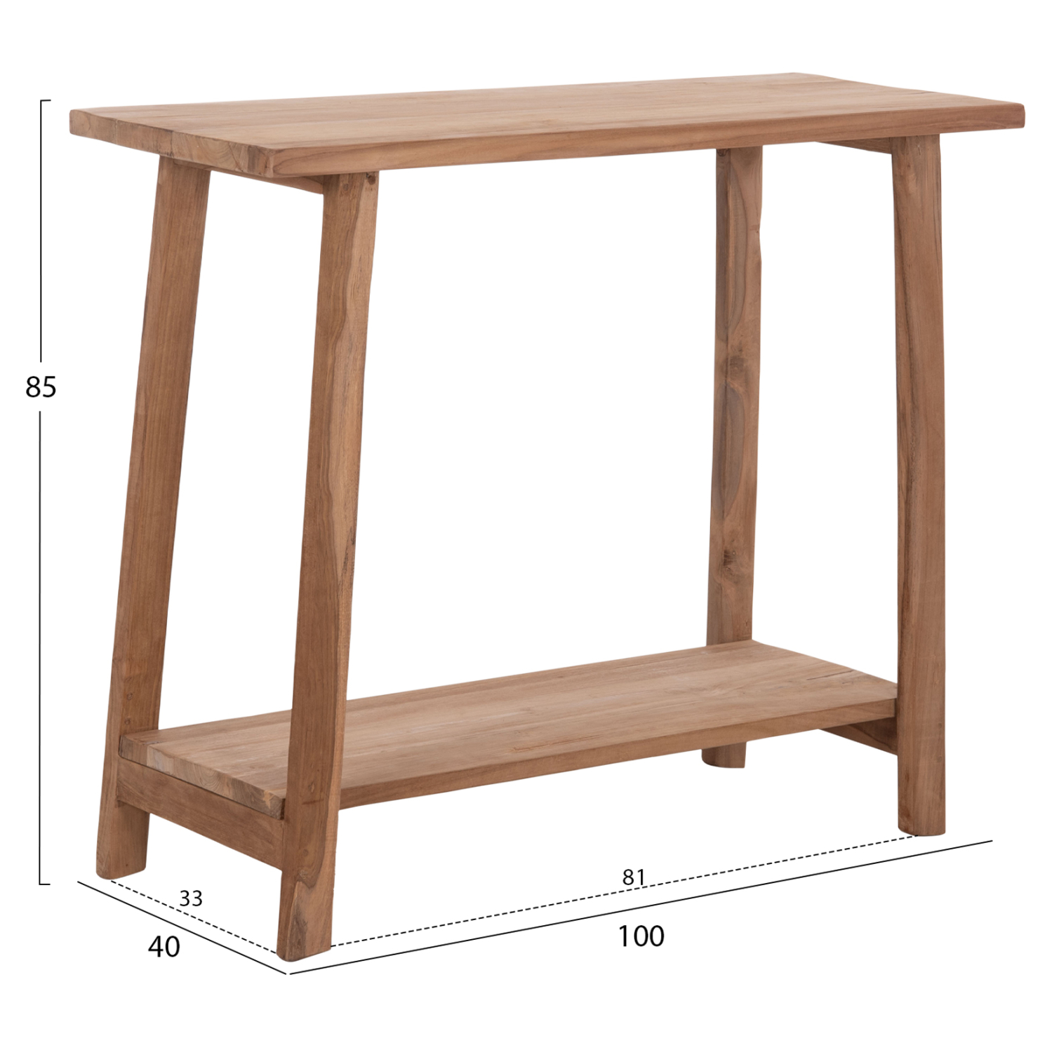 ΚΟΝΣΟΛΑ TALIBER HM18257 ΞΥΛΟ TEAK ΣΕ ΦΥΣΙΚΟ ΧΡΩΜΑ 100x40x85Υεκ. 2