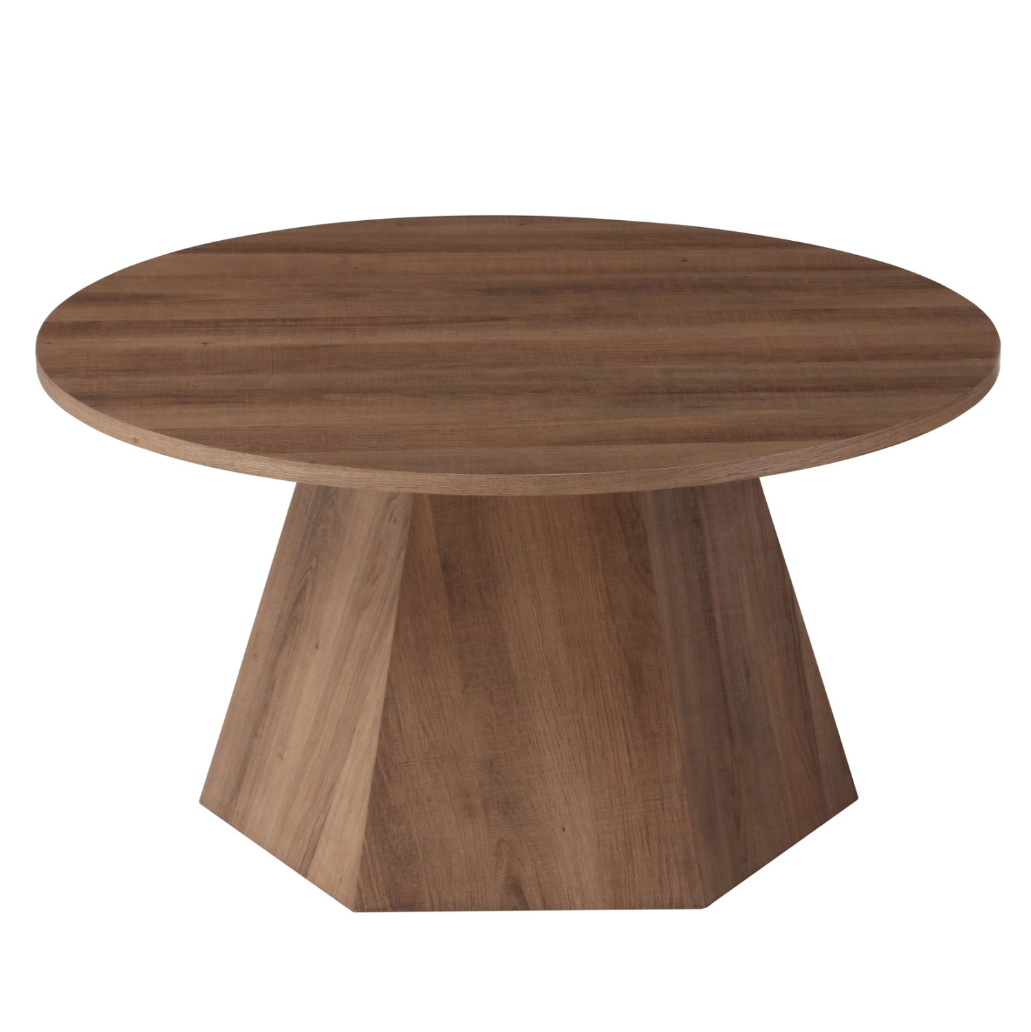 ΤΡΑΠΕΖΙ ΣΑΛΟΝΙΟΥ CARPEN HM18269 MDF ΜΕ ΕΠΕΝΔΥΣΗ PAPERWOOD Φ80x45Υεκ. 1