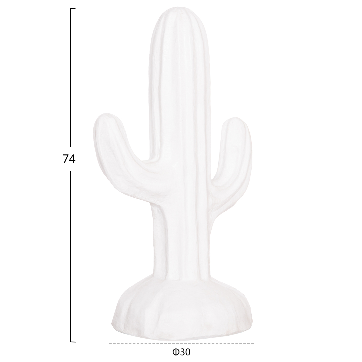 ΔΙΑΚΟΣΜΗΤΙΚΟΣ ΚΑΚΤΟΣ ΔΑΠΕΔΟΥ CACTUS HM4386.02S ΓΥΨΟΣ ΣΕ ΛΕΥΚΟ 42x30x74Υεκ 2