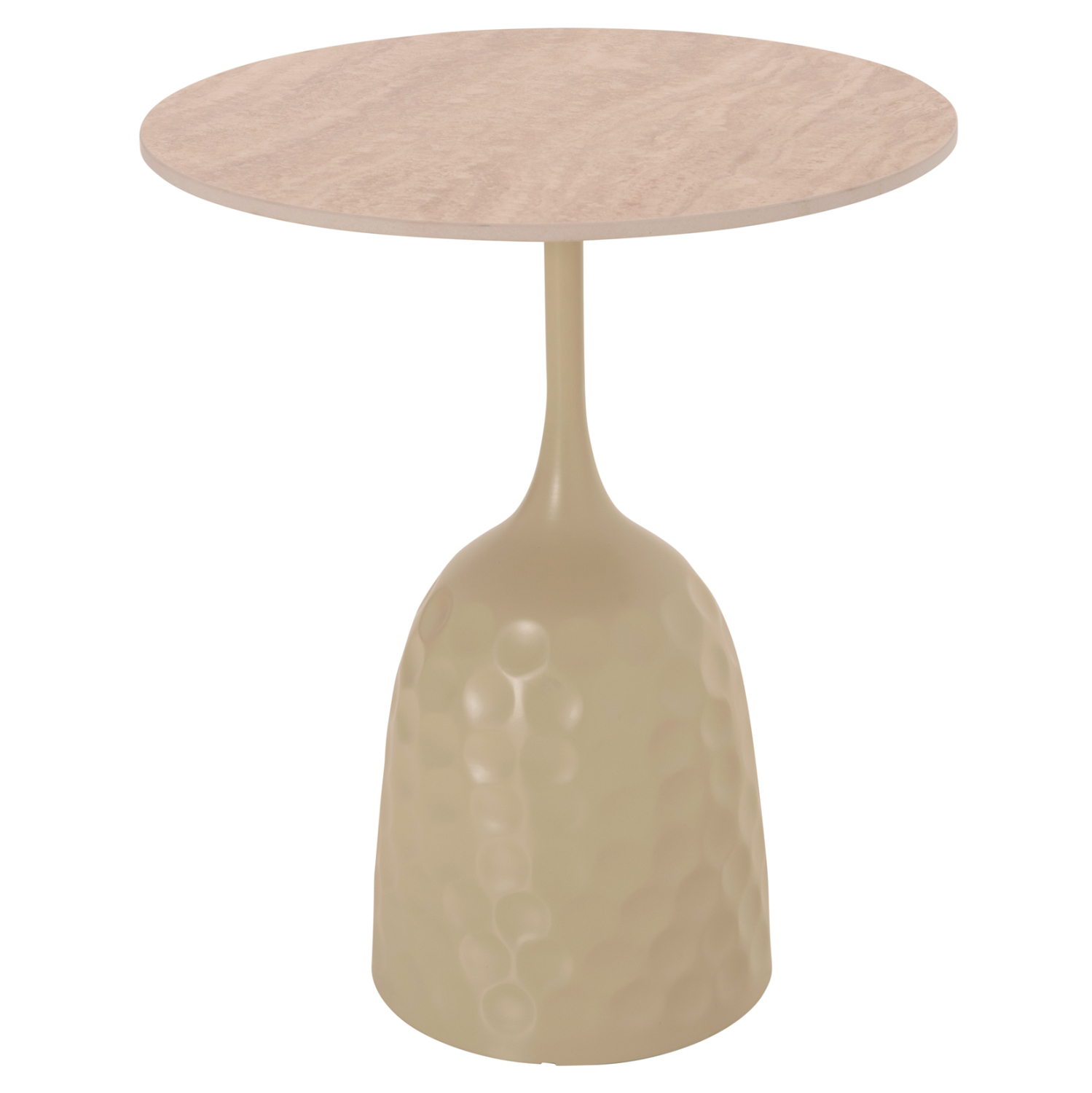 ΤΡΑΠΕΖΙ ΣΑΛΟΝΙΟΥ LONGSTEM HM18317.04 ΒΑΣΗ ΣΑΜΠΑΝΙ--ΚΕΡΑΜΙΚΟ TOP TRAVERTINE STONE Φ50 1