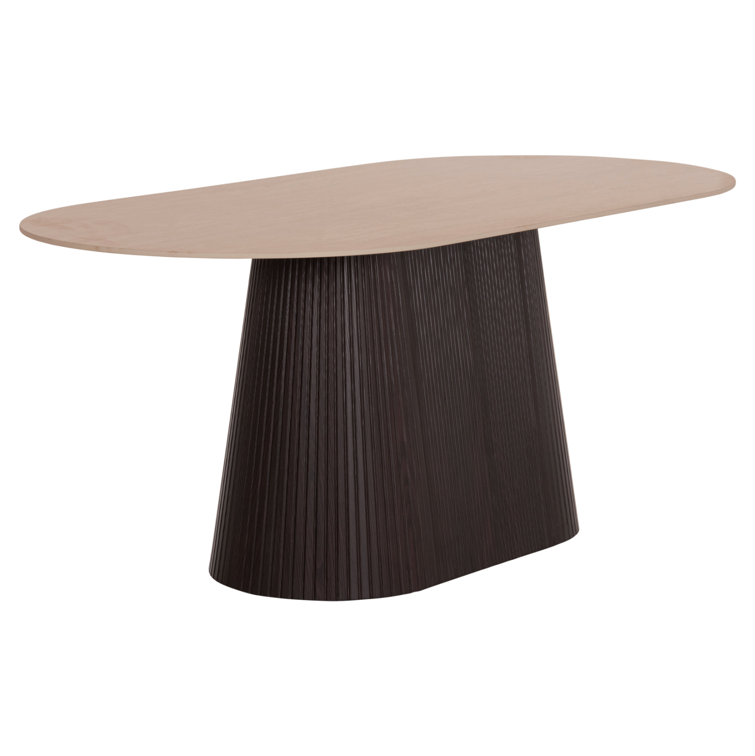 ΤΡΑΠΕΖΙ ΟΒΑΛ CATER HM18320 ΚΕΡΑΜΙΚΟ TOP ΟΨΗ ΤΡΑΒΕΡΤΙΝΑΣ-MDF ΒΑΣΗ 180x90x74Υεκ 4