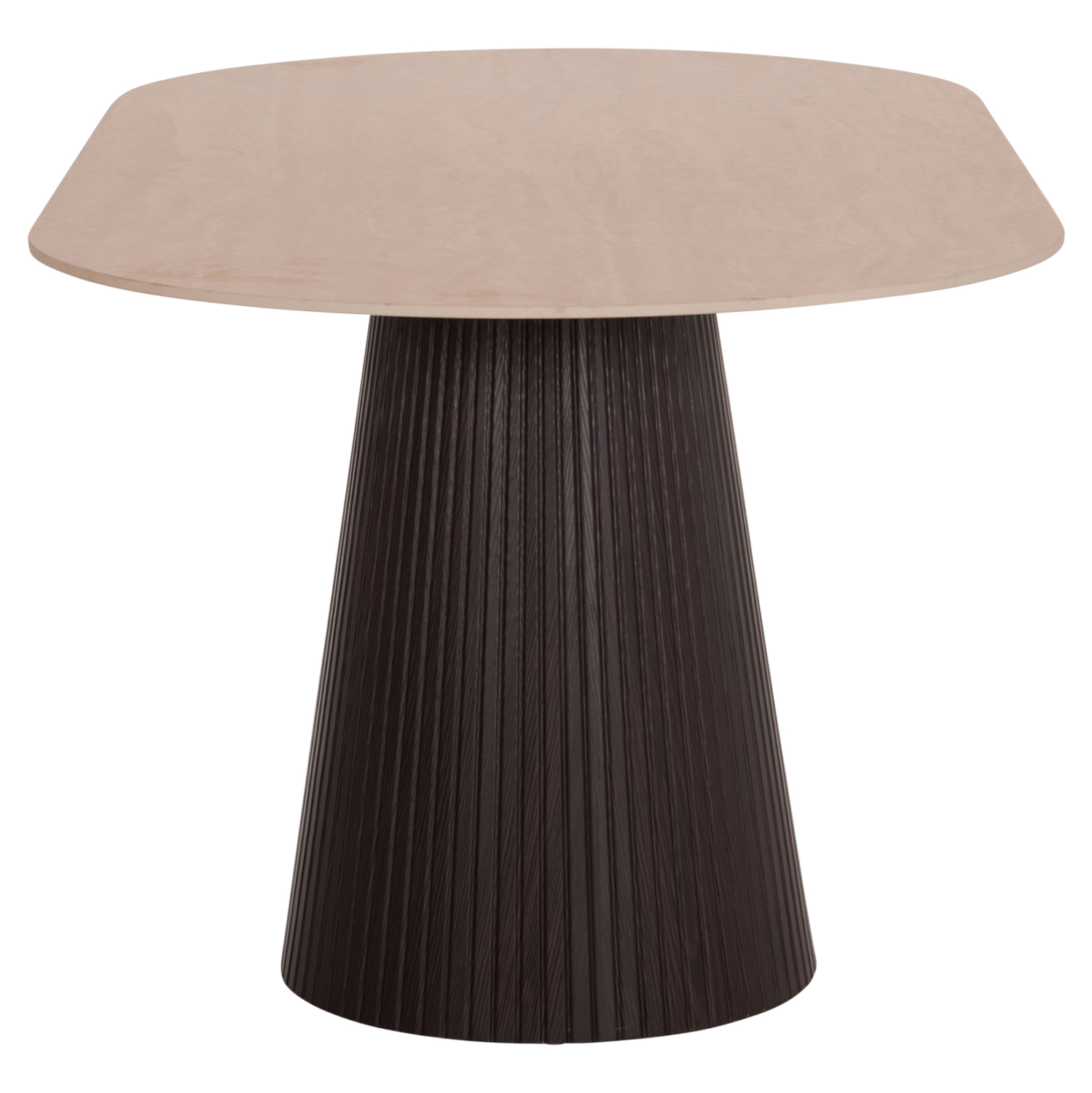 ΤΡΑΠΕΖΙ ΟΒΑΛ CATER HM18320 ΚΕΡΑΜΙΚΟ TOP ΟΨΗ ΤΡΑΒΕΡΤΙΝΑΣ-MDF ΒΑΣΗ 180x90x74Υεκ 5