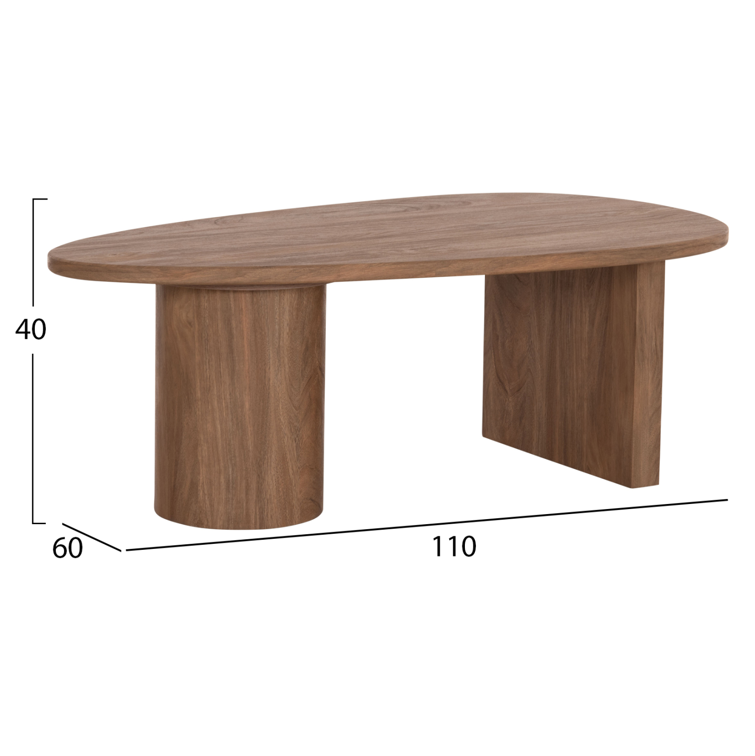 ΤΡΑΠΕΖΙ ΣΑΛΟΝΙΟΥ ΟΒΑΛ ALPER HM18327 MDF ΣΕ SONAMA ΧΡΩΜΑ 110x60x40Υεκ 2