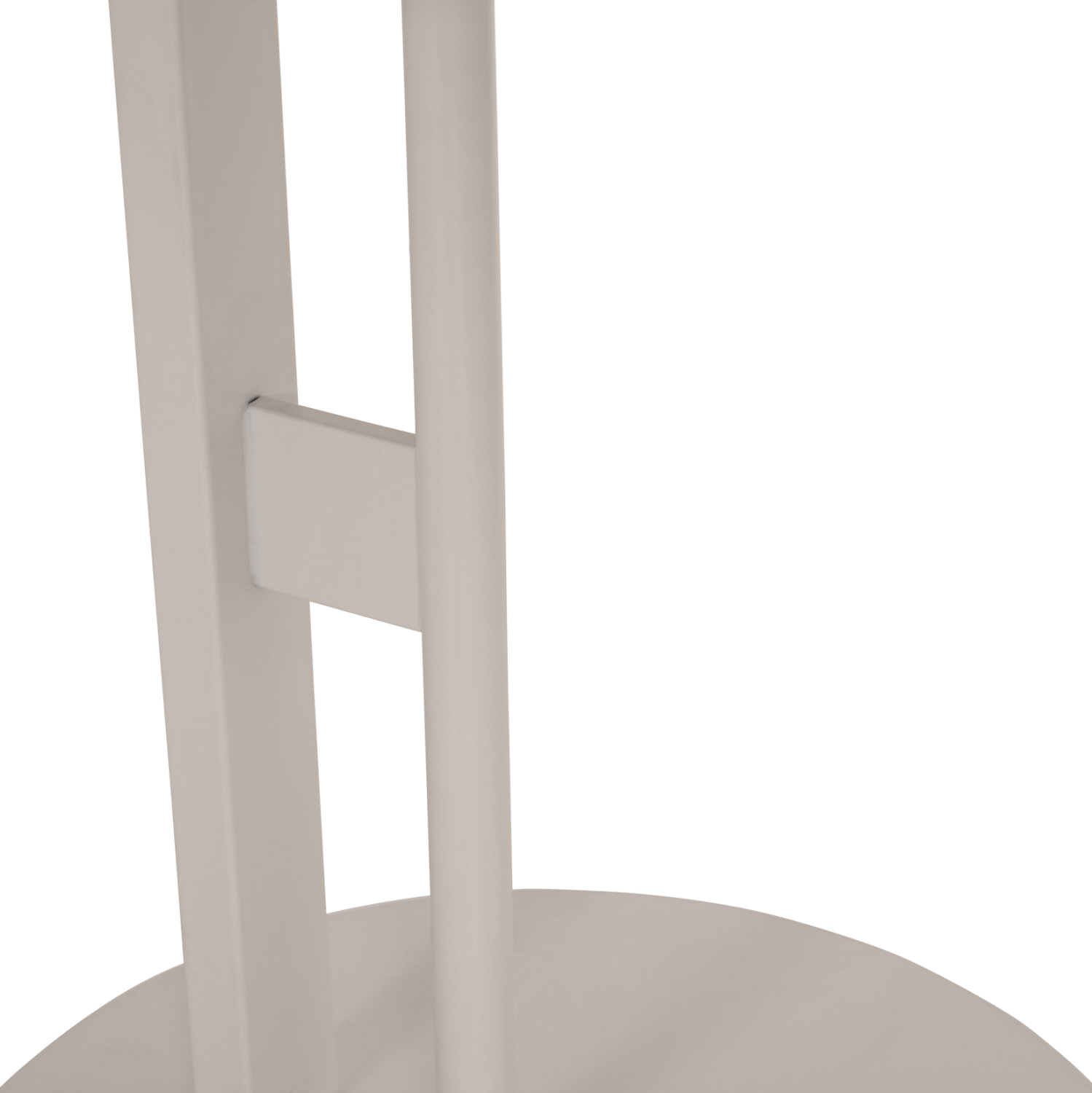 ΒΟΗΘΗΤΙΚΟ ΤΡΑΠΕΖΙ ΟΒΑΛ ALPER HM18328 MDF SONAMA--ΜΕΤΑΛΛΟ ΛΕΥΚΟ 50x50x51Υεκ. 9