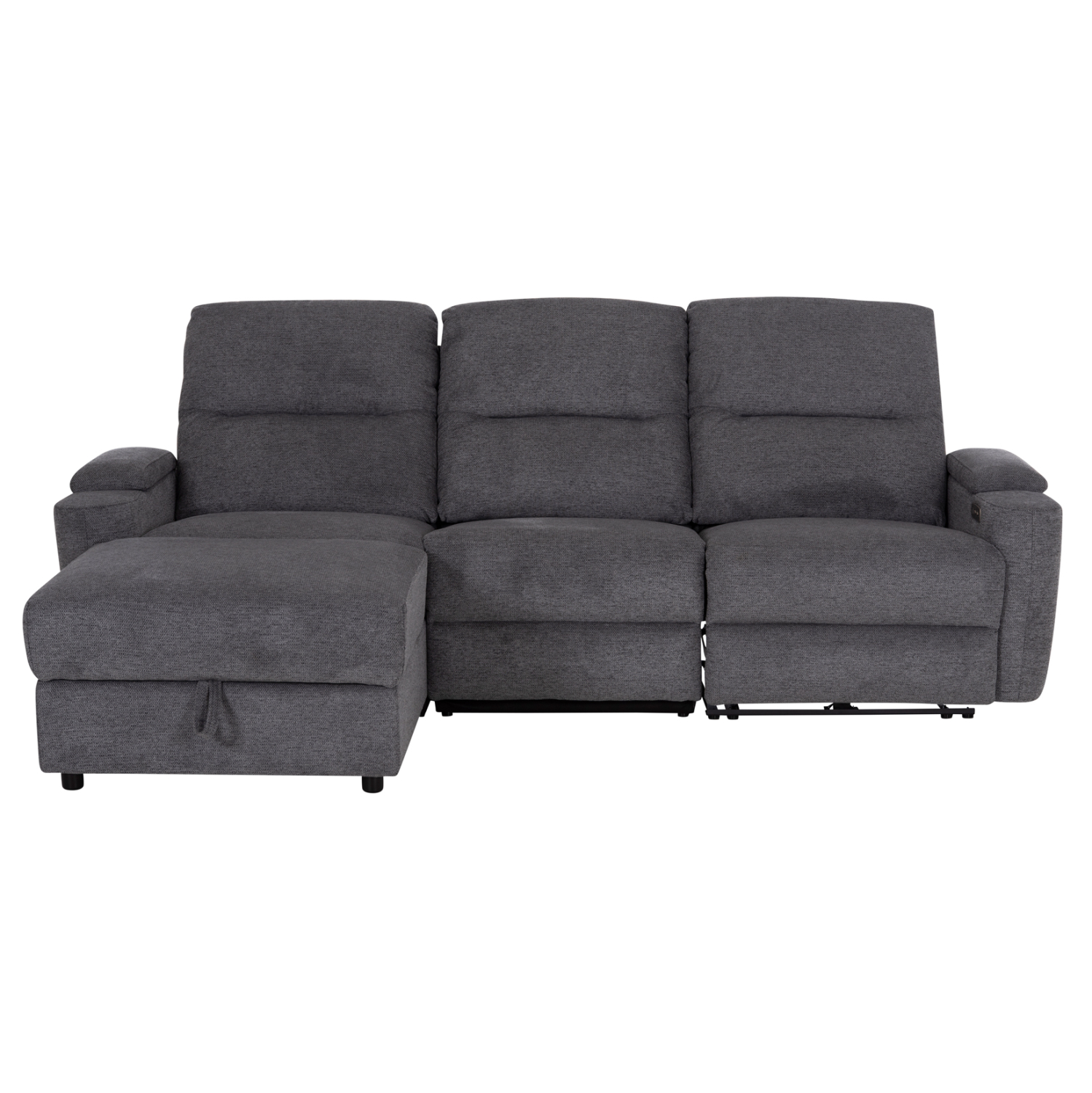 ΚΑΝΑΠΕΣ ΑΡΙΣΤΕΡΗ ΓΩΝΙΑ SYNTHIA HM3308.03L ΑΝΑΚΛΙΣΗ &amp; ΑΠΟΘ.ΧΩΡΟΣ--ΓΚΡΙ 245x170x98Υεκ 3