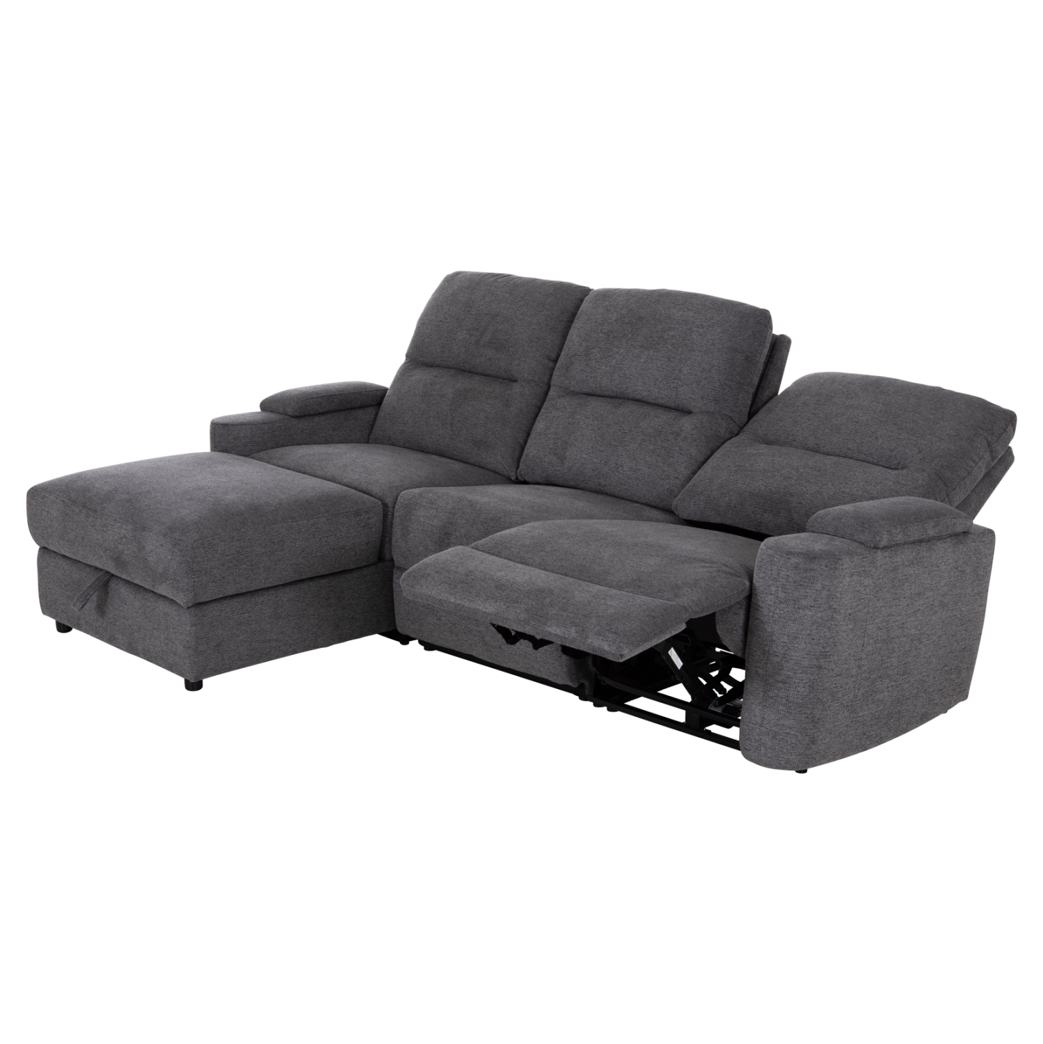 ΚΑΝΑΠΕΣ ΑΡΙΣΤΕΡΗ ΓΩΝΙΑ SYNTHIA HM3308.03L ΑΝΑΚΛΙΣΗ &amp; ΑΠΟΘ.ΧΩΡΟΣ--ΓΚΡΙ 245x170x98Υεκ 4