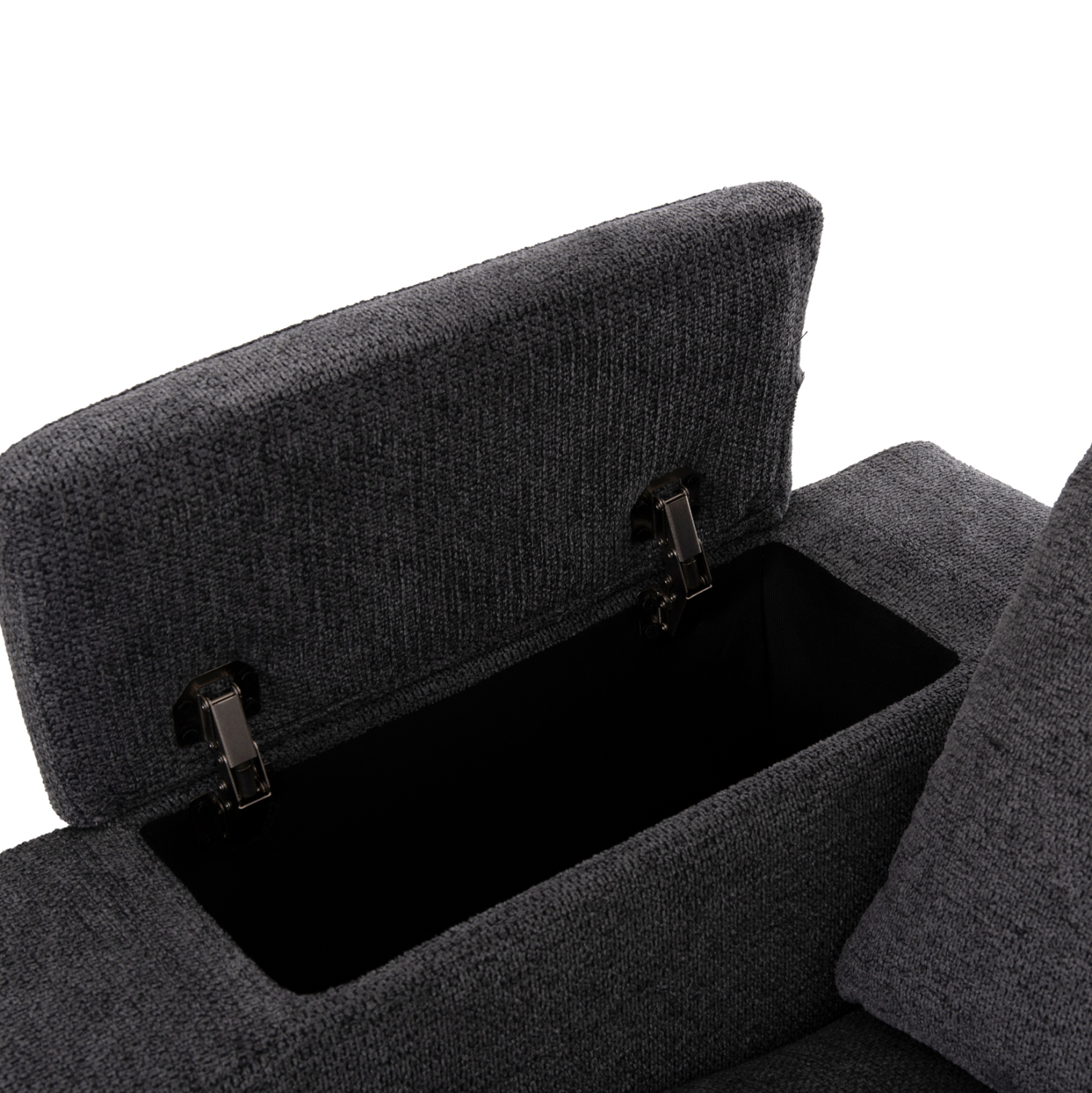 ΚΑΝΑΠΕΣ ΑΡΙΣΤΕΡΗ ΓΩΝΙΑ SYNTHIA HM3308.03L ΑΝΑΚΛΙΣΗ &amp; ΑΠΟΘ.ΧΩΡΟΣ--ΓΚΡΙ 245x170x98Υεκ 7