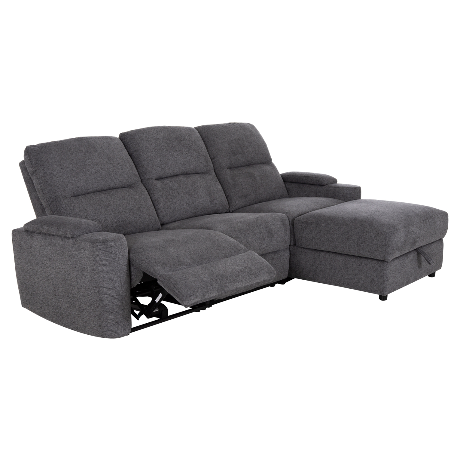 ΚΑΝΑΠΕΣ ΔΕΞΙΑ ΓΩΝΙΑ SYNTHIA HM3308.03R ΑΝΑΚΛΙΣΗ &amp; ΑΠΟΘ.ΧΩΡΟΣ--ΓΚΡΙ 245x170x98Υεκ 4