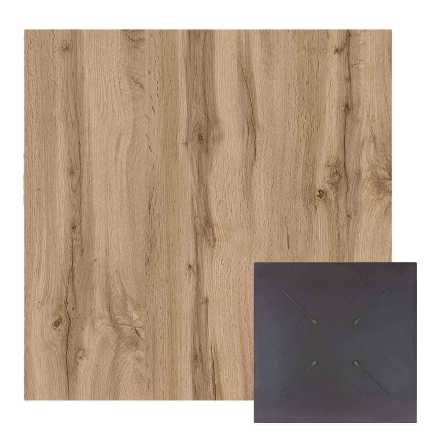 ΕΠΙΦΑΝΕΙΑ ΤΡΑΠΕΖΙΟΥ HPL ΤΕΤΡΑΓΩΝΗ HM5838.36 SONAMA OAK 70x70εκ. 1