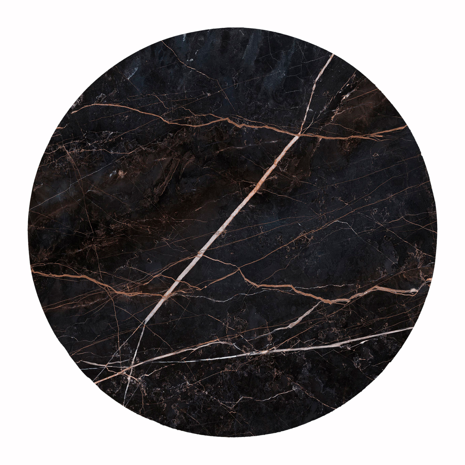 ΕΠΙΦΑΝΕΙΑ ΤΡΑΠΕΖΙΟΥ HPL ΣΤΡΟΓΓΥΛΗ HM6351.34 BLACK MARBLE Φ120εκ. 1